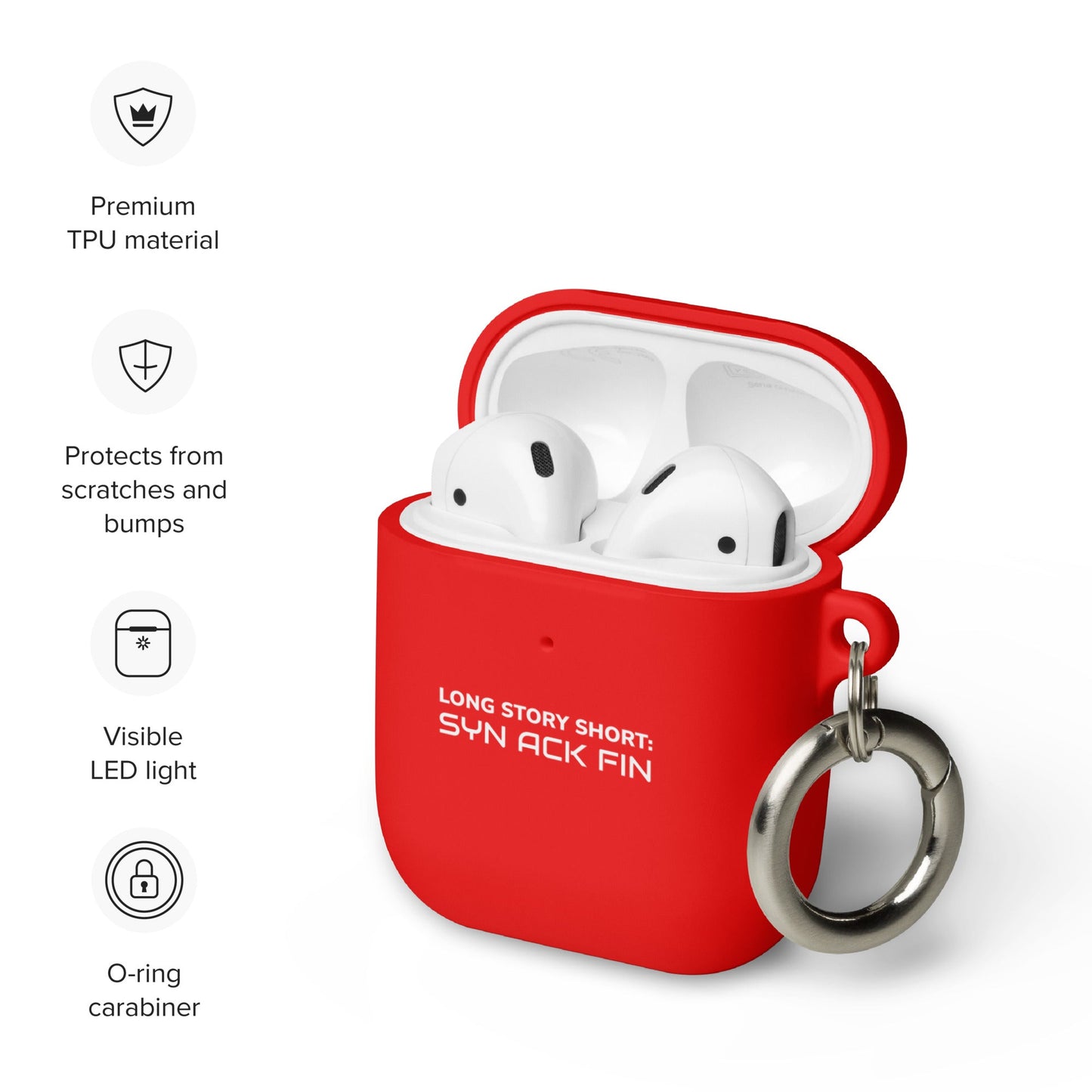 Long story short - Syn Ack Fin - AirPods case by DarkByteGear