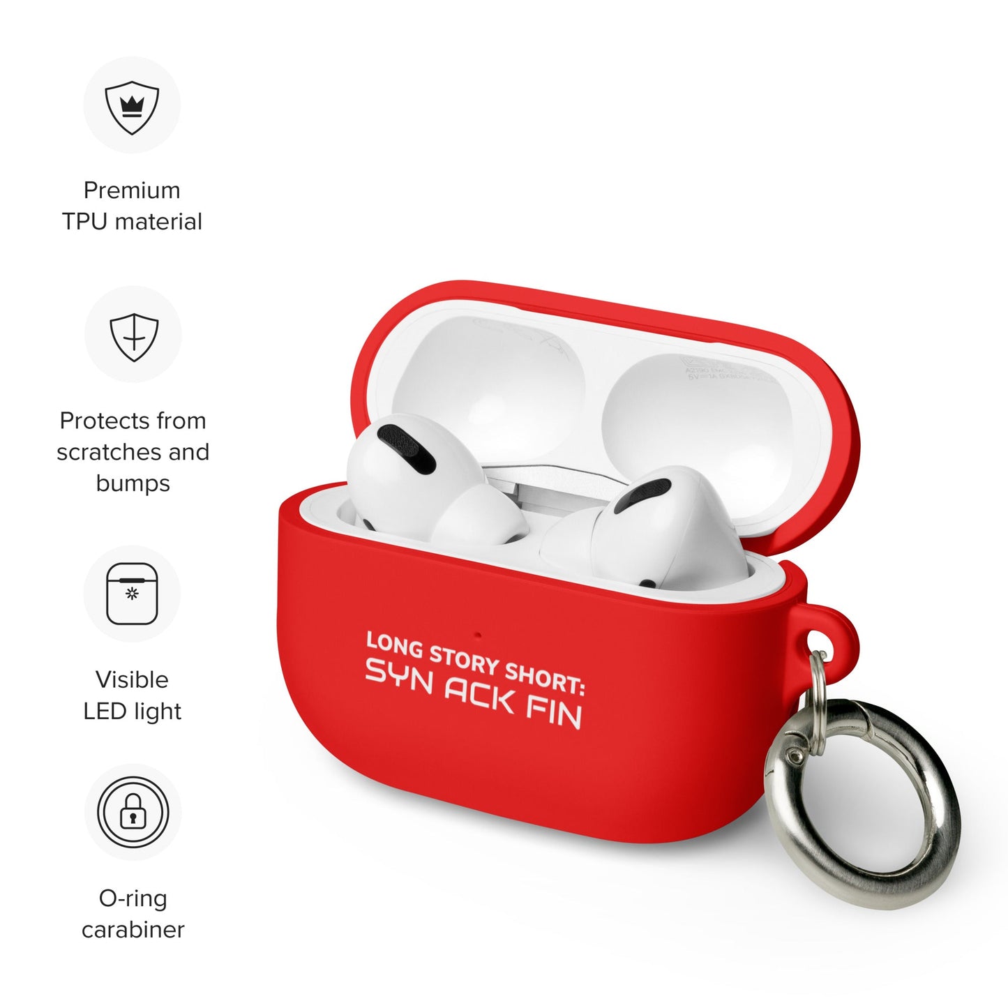 Long story short - Syn Ack Fin - AirPods case by DarkByteGear