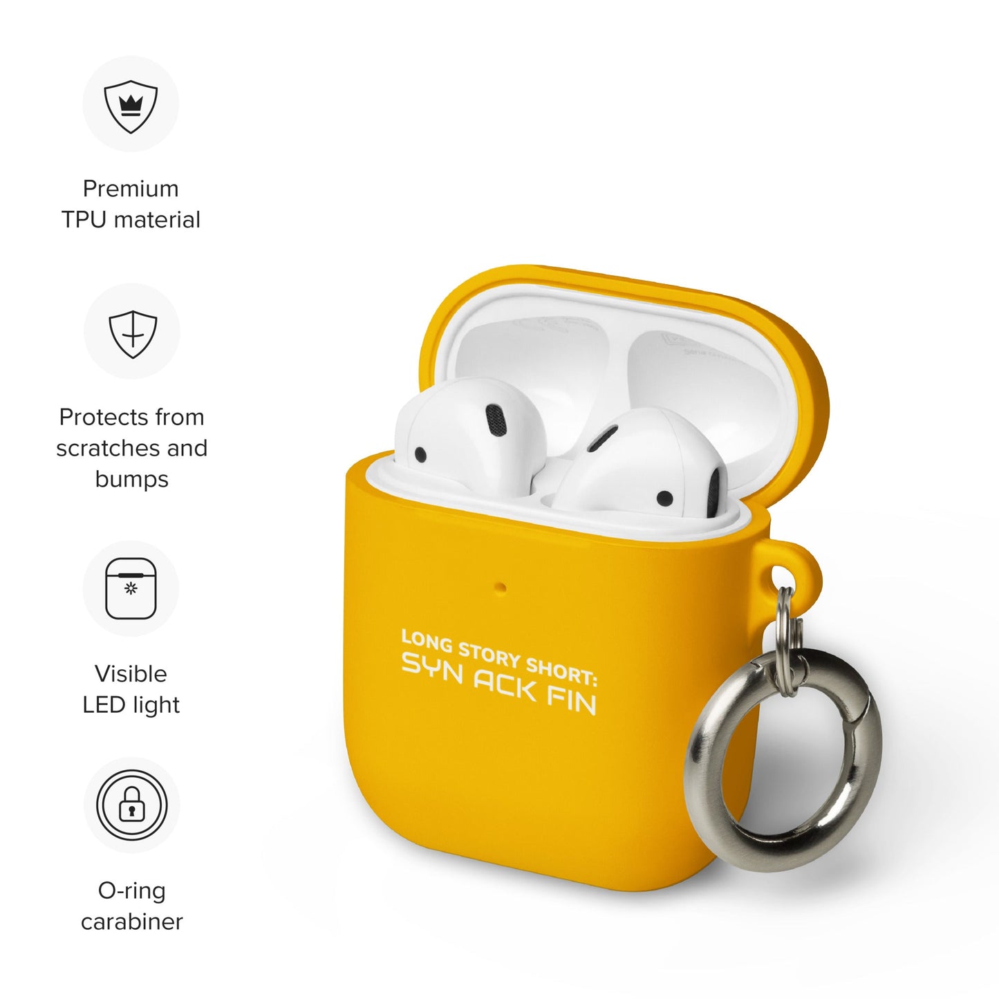 Long story short - Syn Ack Fin - AirPods case by DarkByteGear