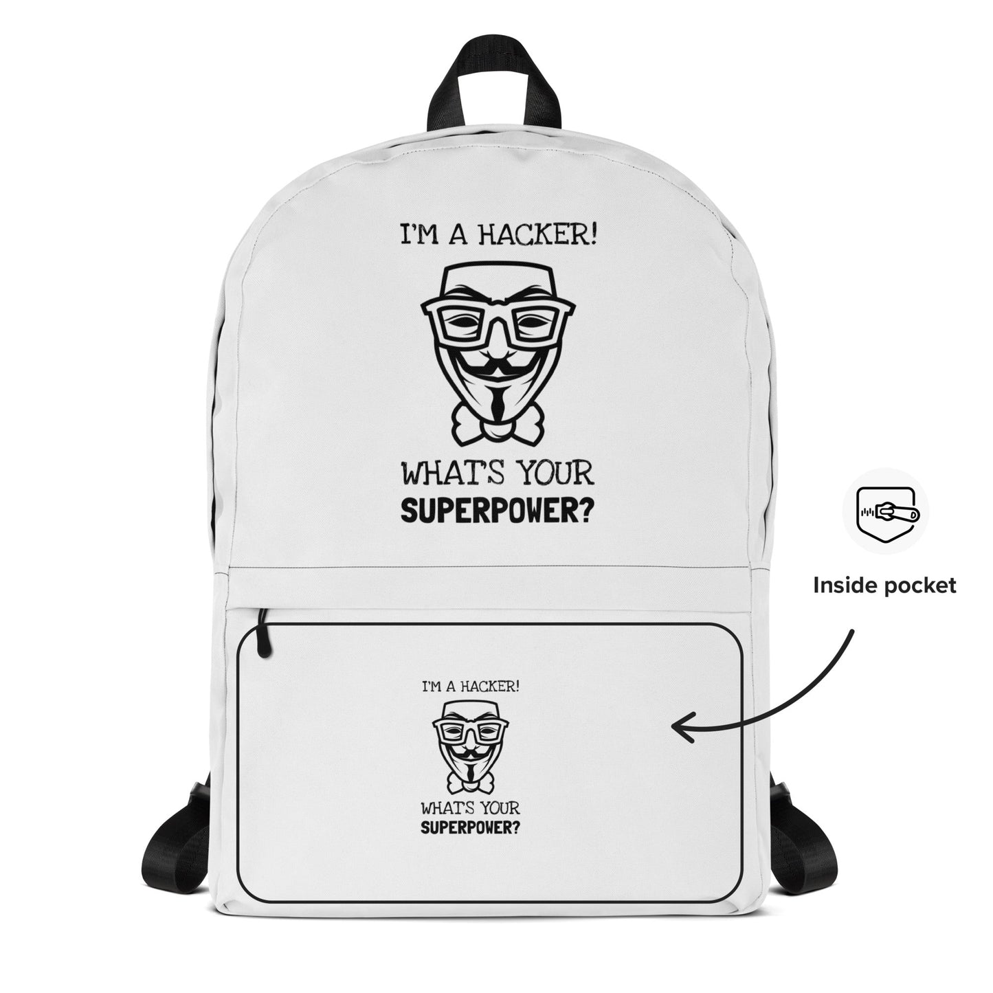 I'm a hacker! What's your superpower? - Backpack by DarkByteGear