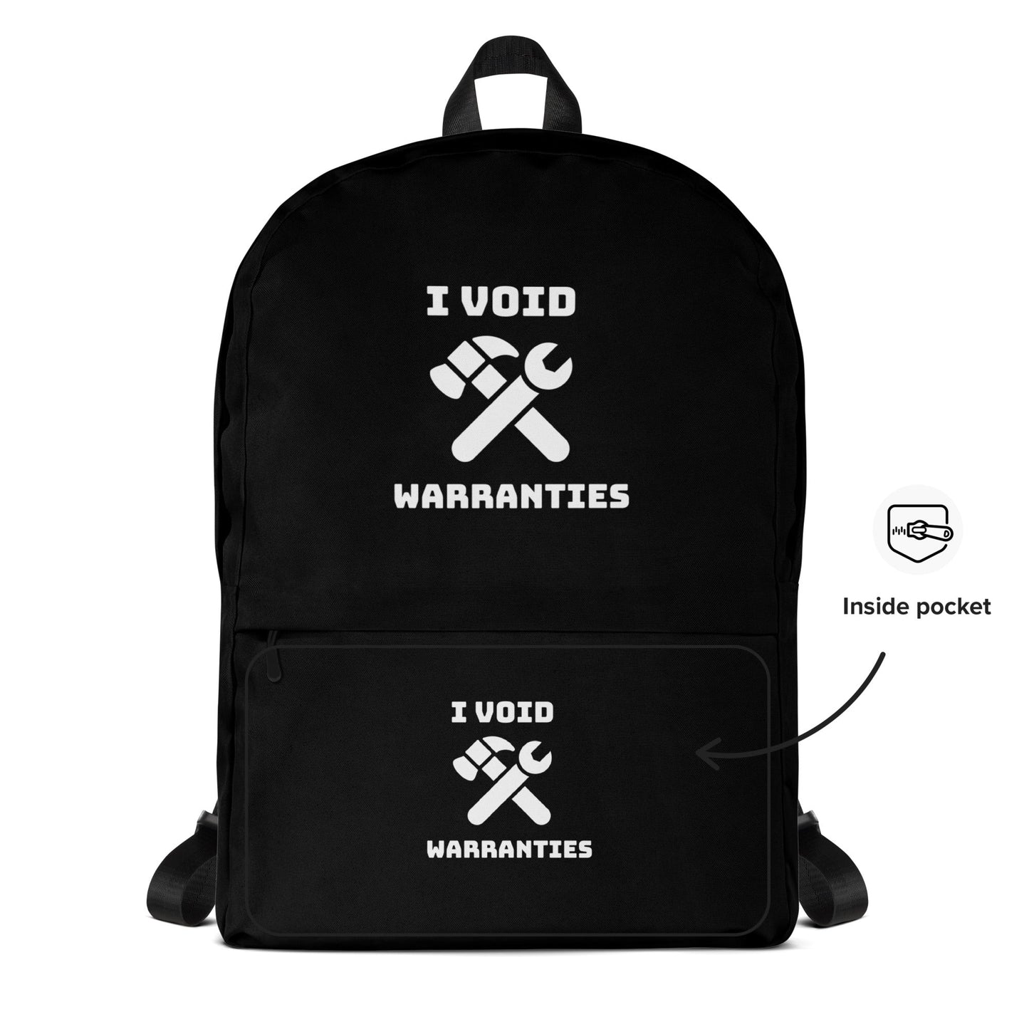 I void warranties - Backpack (black) by DarkByteGear