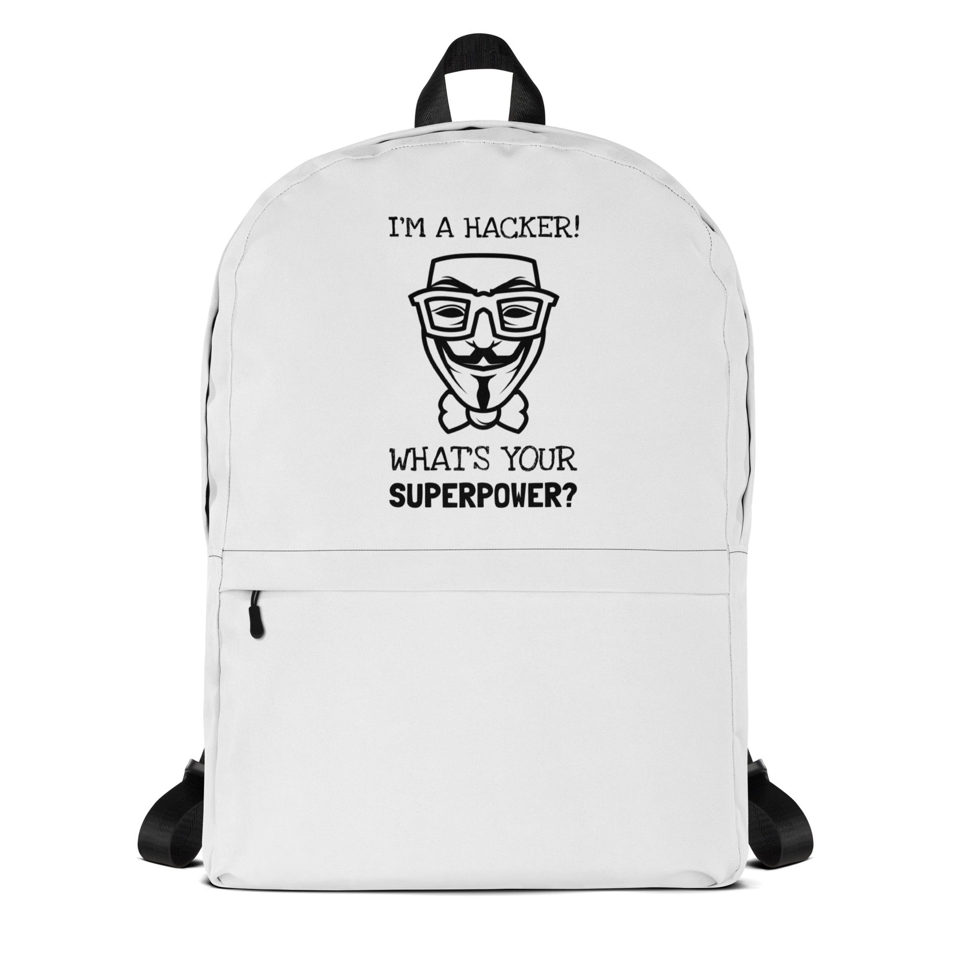 I'm a hacker! What's your superpower? - Backpack by DarkByteGear