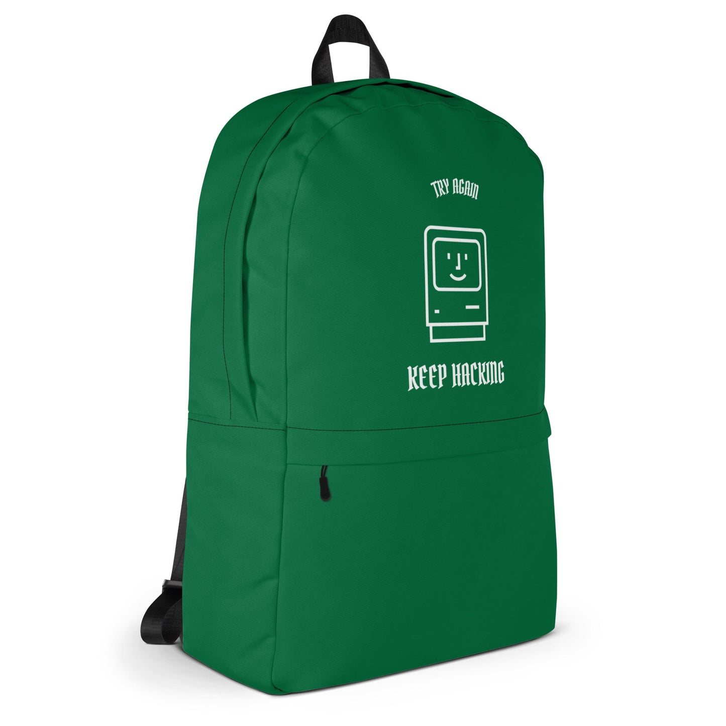 Keep hacking - Backpack (green) by DarkByteGear