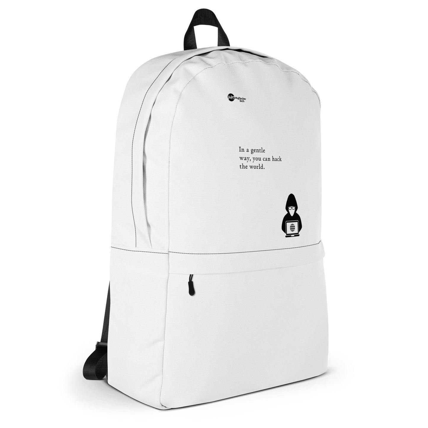 You can hack the world - Backpack (black text) by DarkByteGear