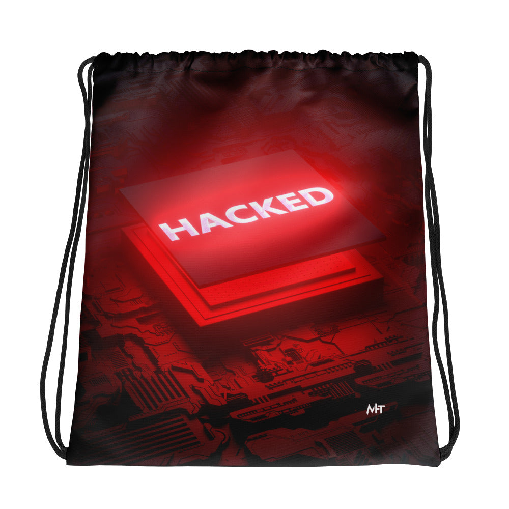 Hacked v2 - Drawstring bag by DarkByteGear