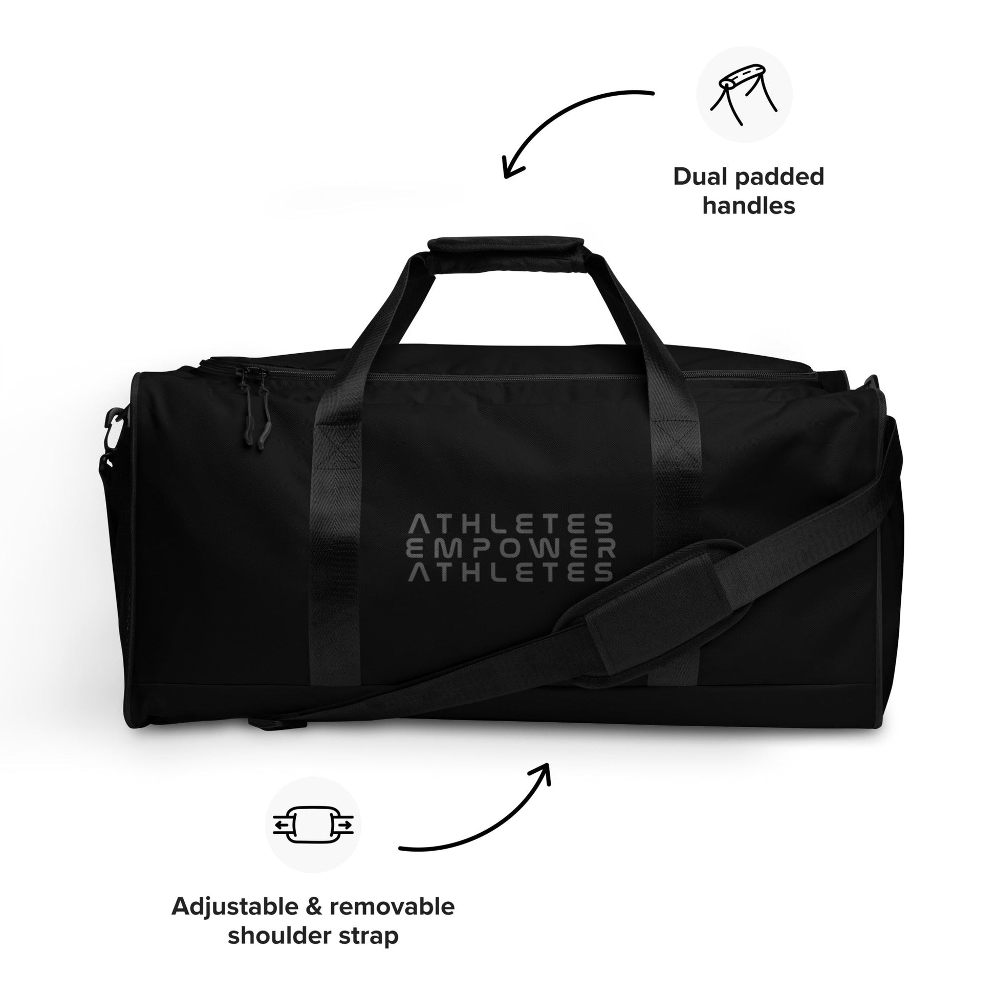 Athletes Empower Athletes - Duffle bag by DarkByteGear
