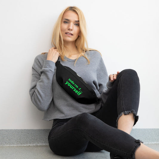 sudo rm -f yourself - Fanny Pack by DarkByteGear