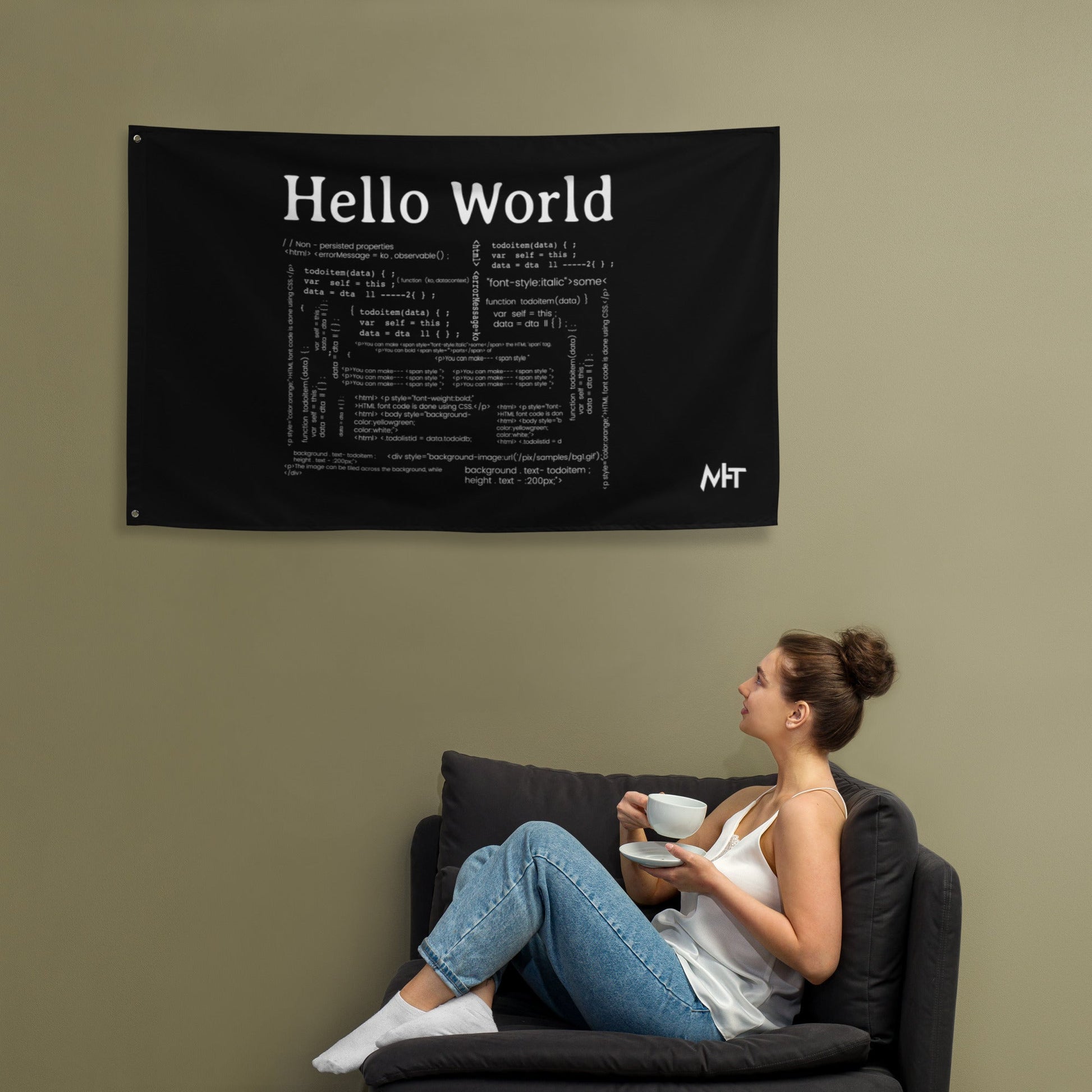 Hello world - Flag by DarkByteGear