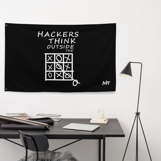 Hackers think outside the box - Flag by DarkByteGear