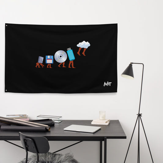 Funny Geek Programmer Nerd - Flag by DarkByteGear