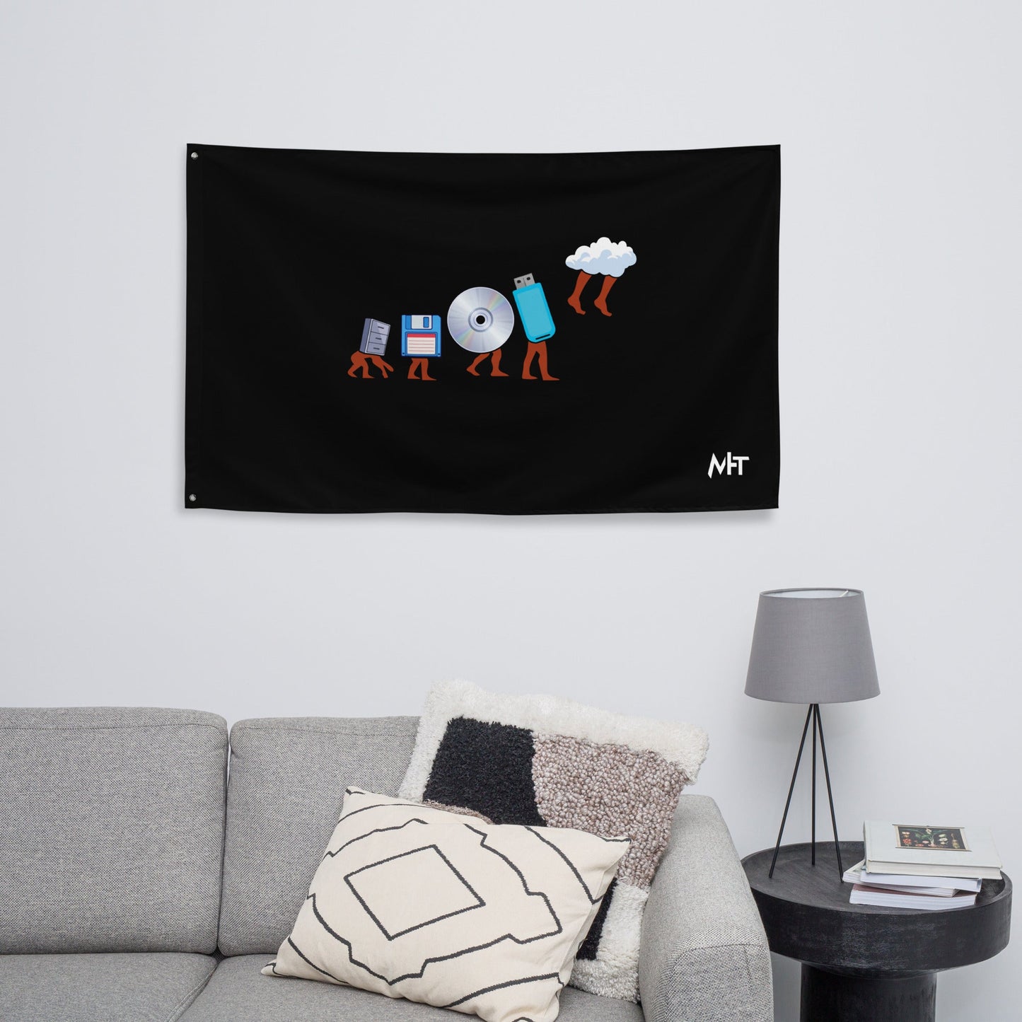 Funny Geek Programmer Nerd - Flag by DarkByteGear