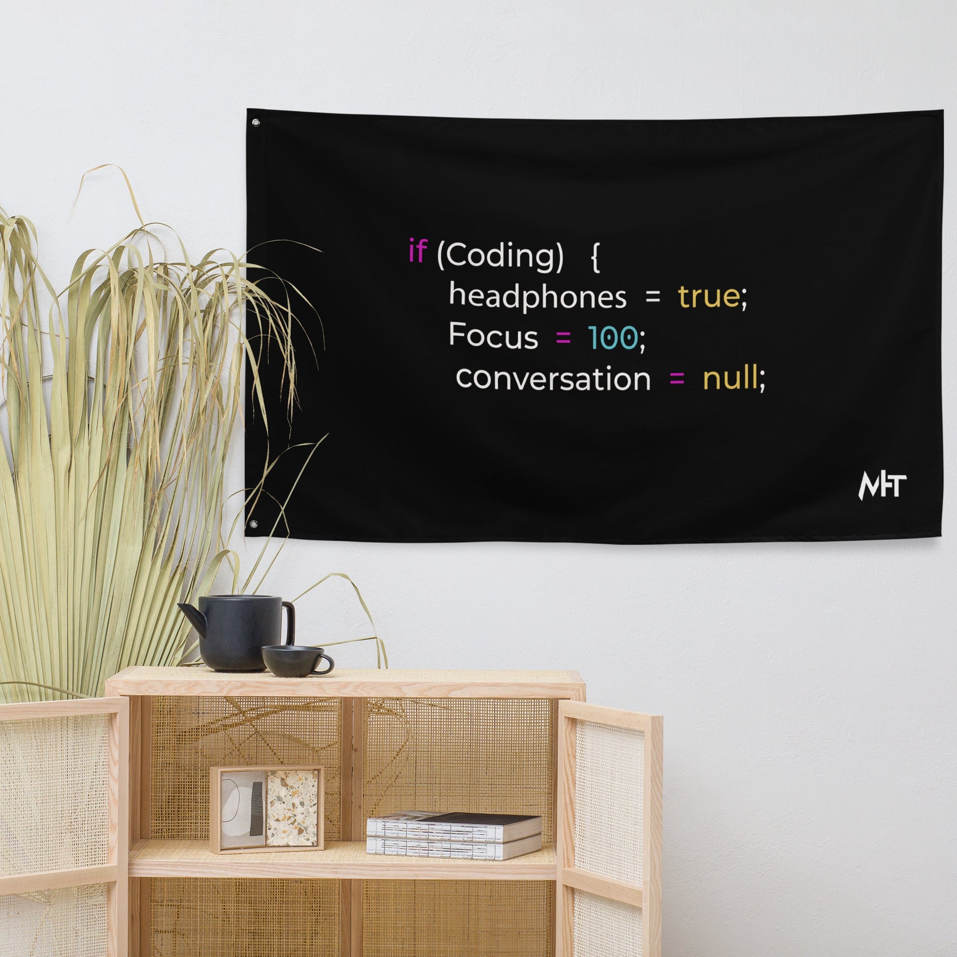 Funny Joke Programming if Coding Flag by DarkByteGear