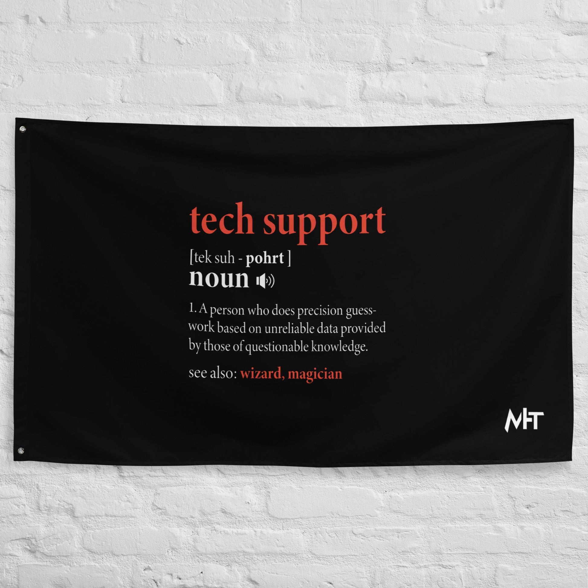 Tech Support Definition - Flag by DarkByteGear
