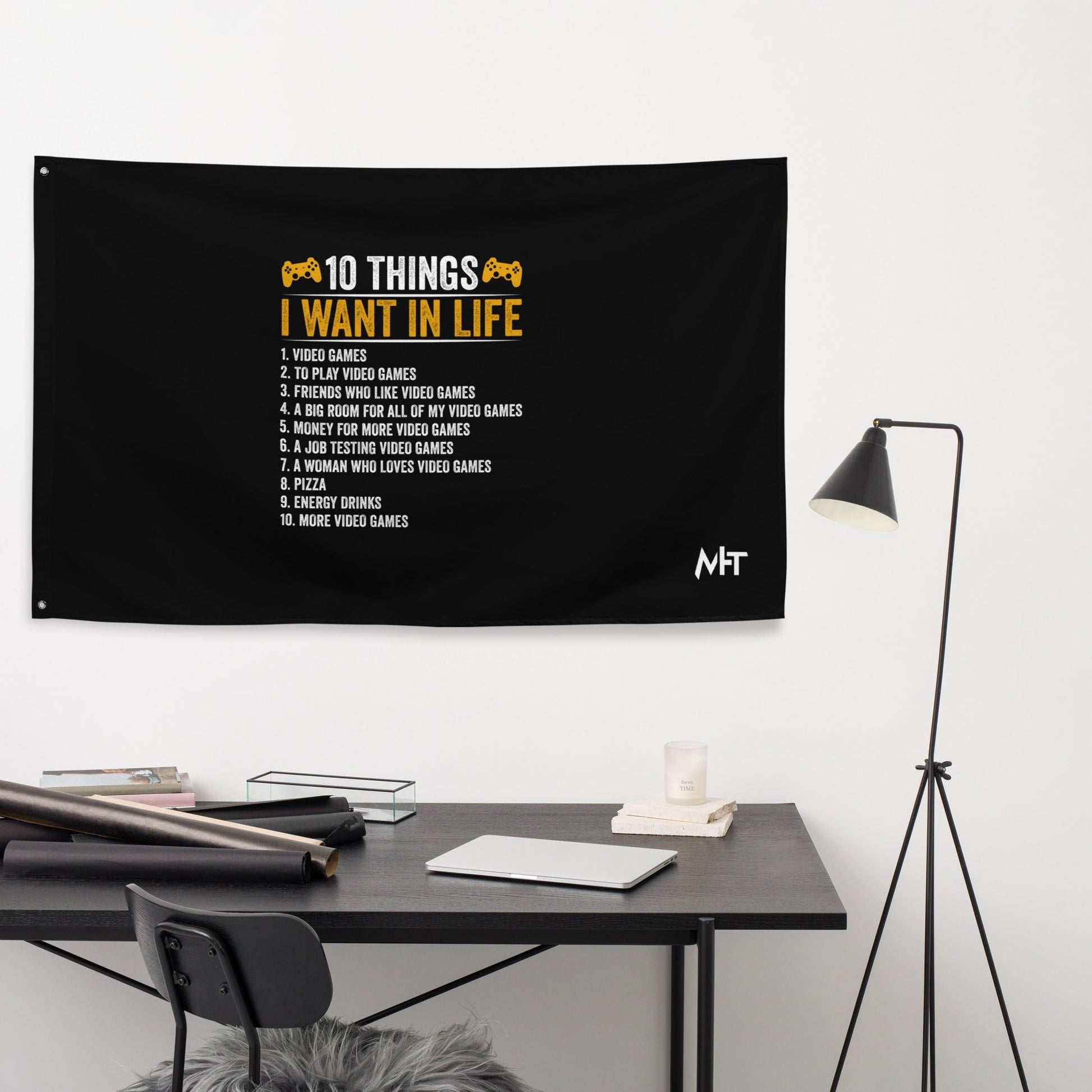 10 Things I Want In Life (Swarna) Flag by DarkByteGear