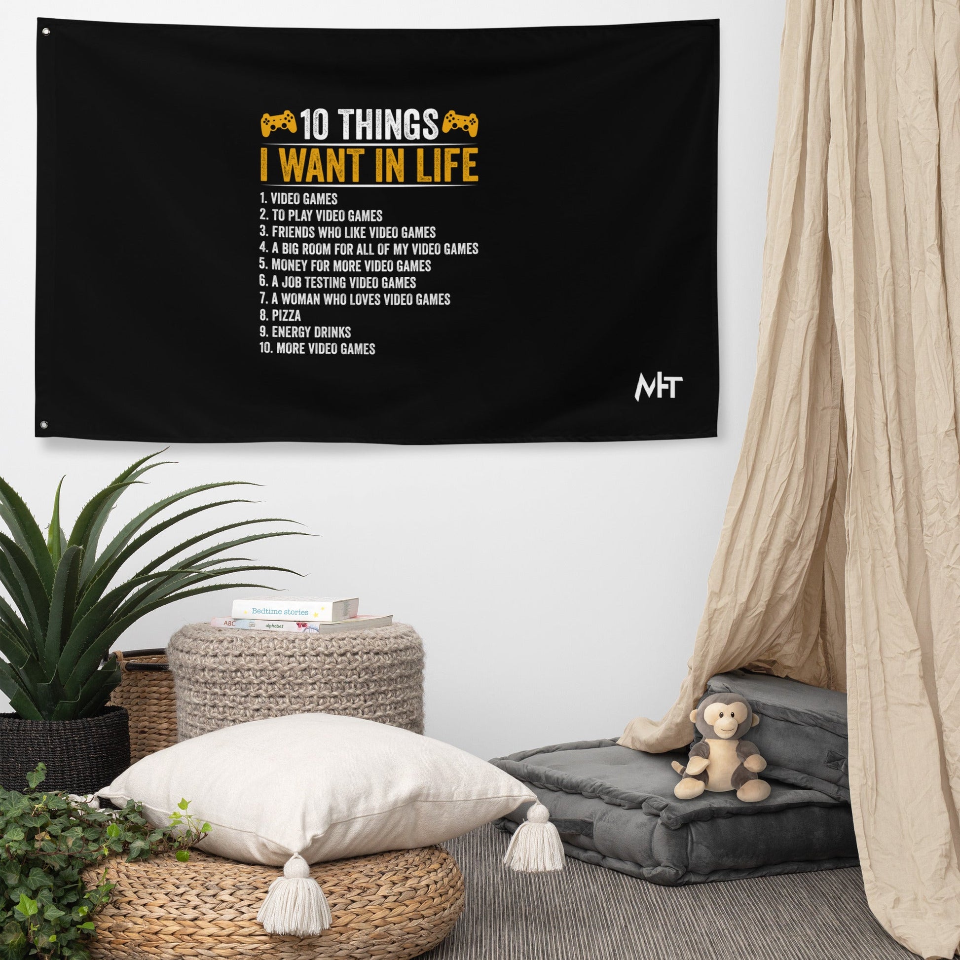 10 Things I Want In Life (Swarna) Flag by DarkByteGear