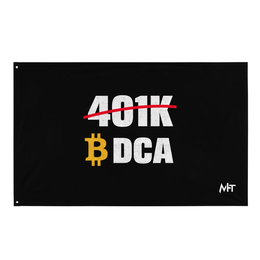 401K Bitcoin DCA Flag by DarkByteGear