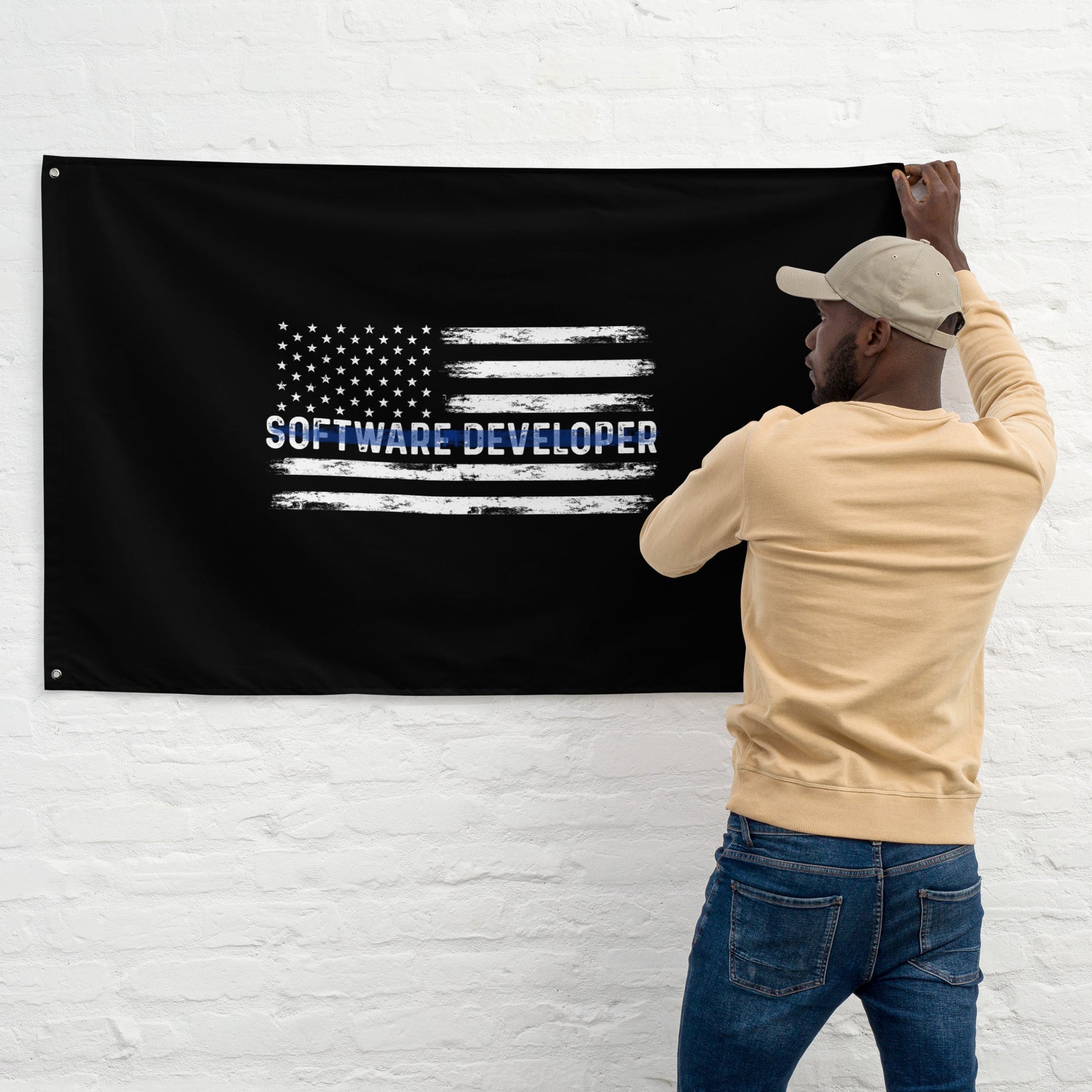 Patriotic Software Developer - Flag by DarkByteGear