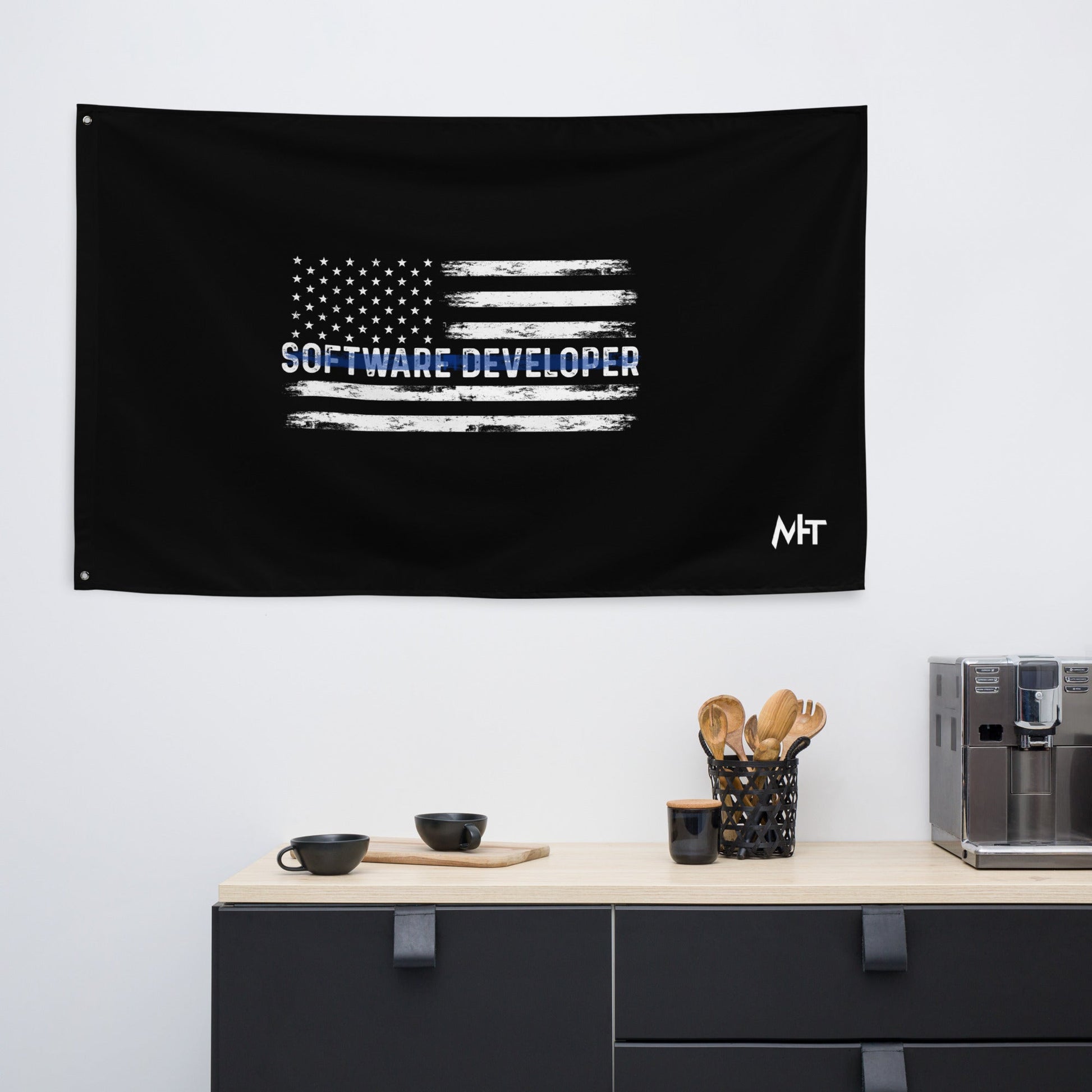 Patriotic Software Developer - Flag by DarkByteGear
