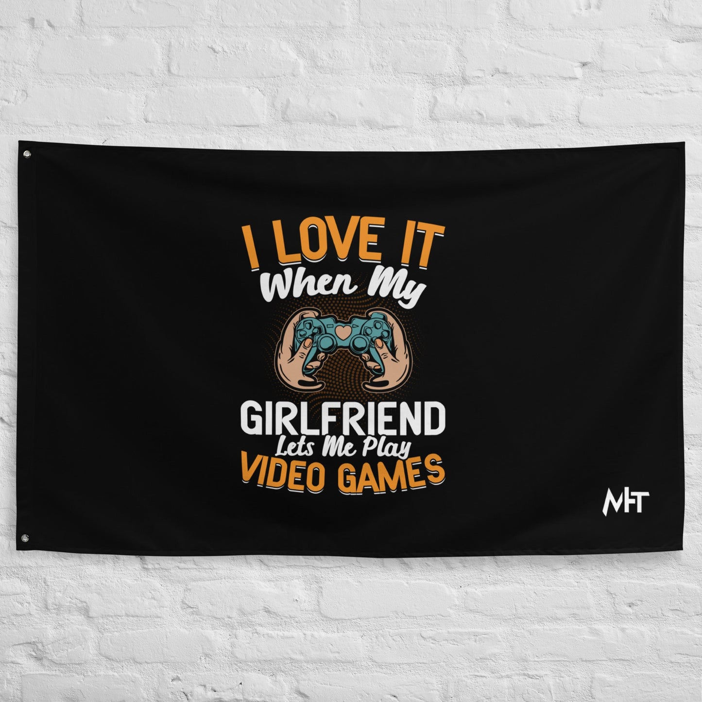 I love it when my girl friend let me play video game Flag by DarkByteGear