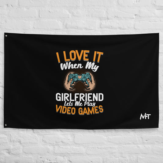 I love it when my girl friend let me play video game Flag by DarkByteGear