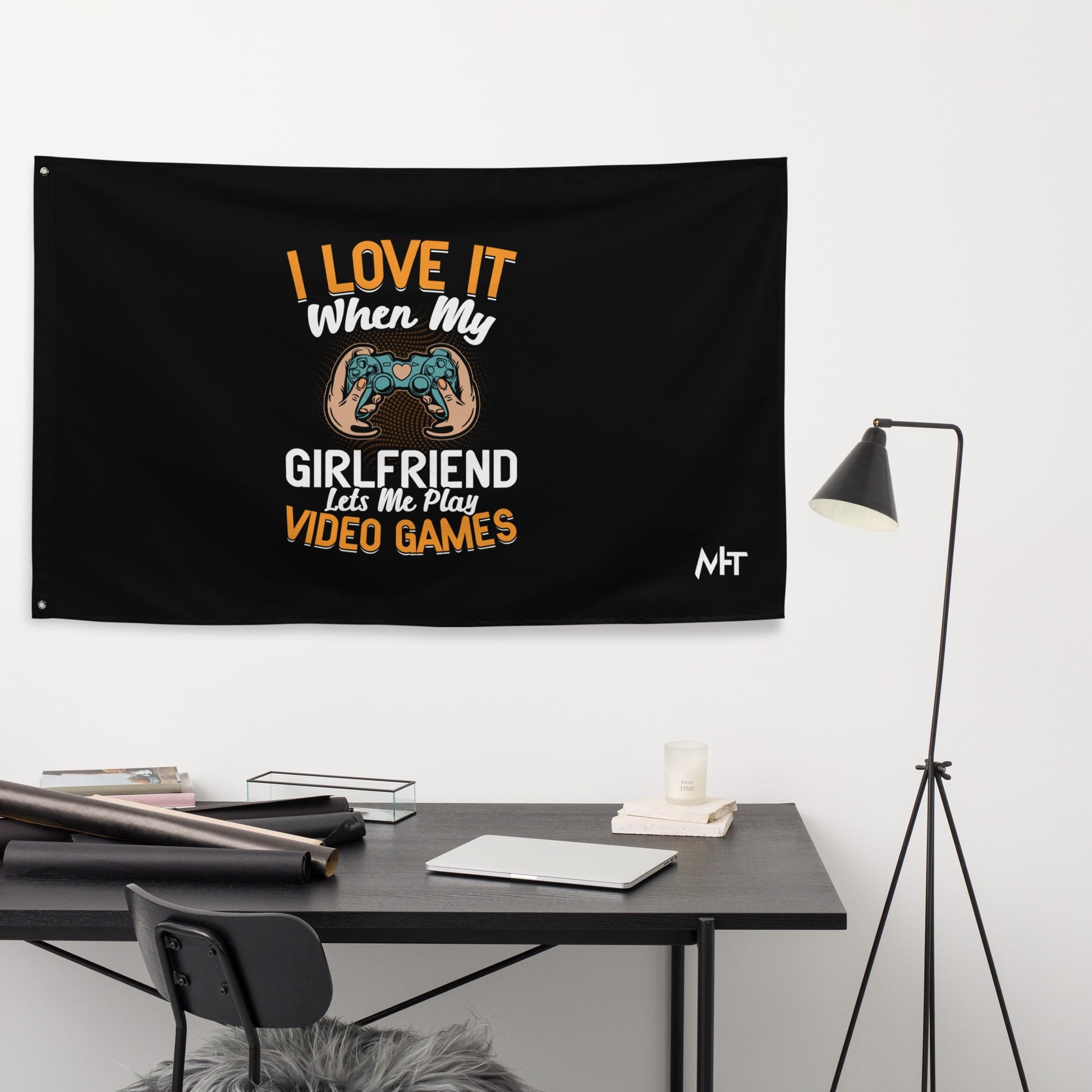 I love it when my girl friend let me play video game Flag by DarkByteGear