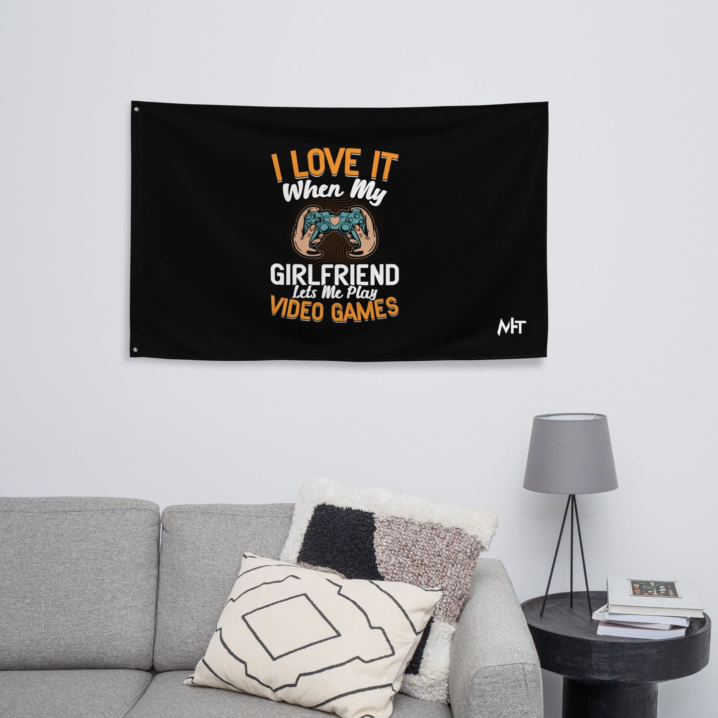 I love it when my girl friend let me play video game Flag by DarkByteGear