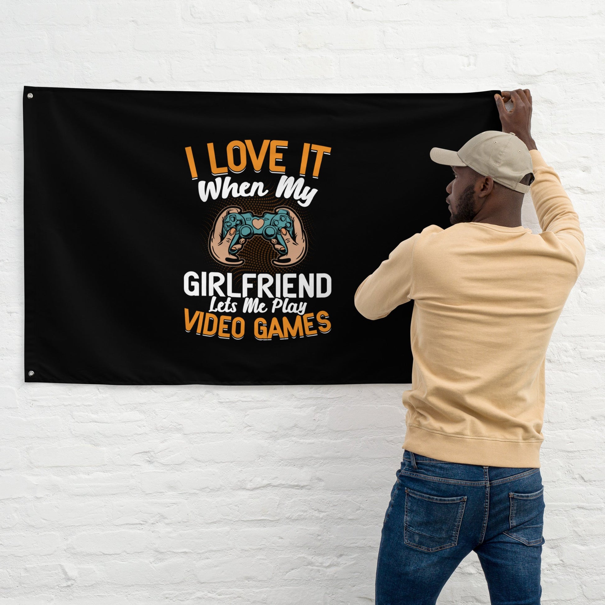 I love it when my girl friend let me play video game Flag by DarkByteGear
