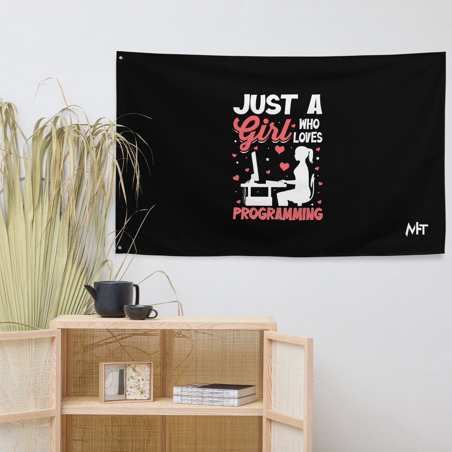 Just a girl who loves programming - Flag by DarkByteGear