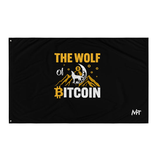 The Wolf of Bitcoin - Flag by DarkByteGear