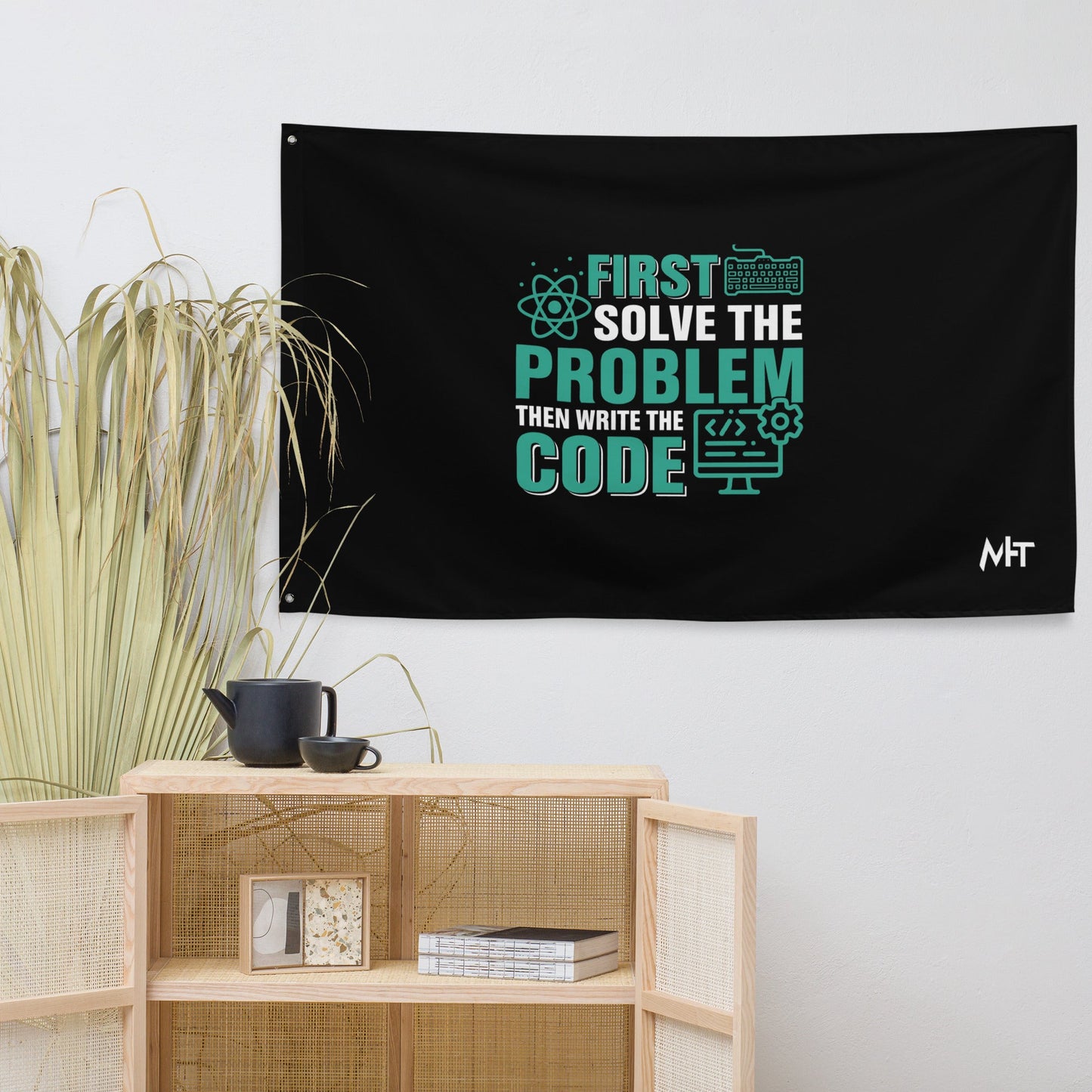 First, Solve the problem; then, Write the code V1 - Flag by DarkByteGear