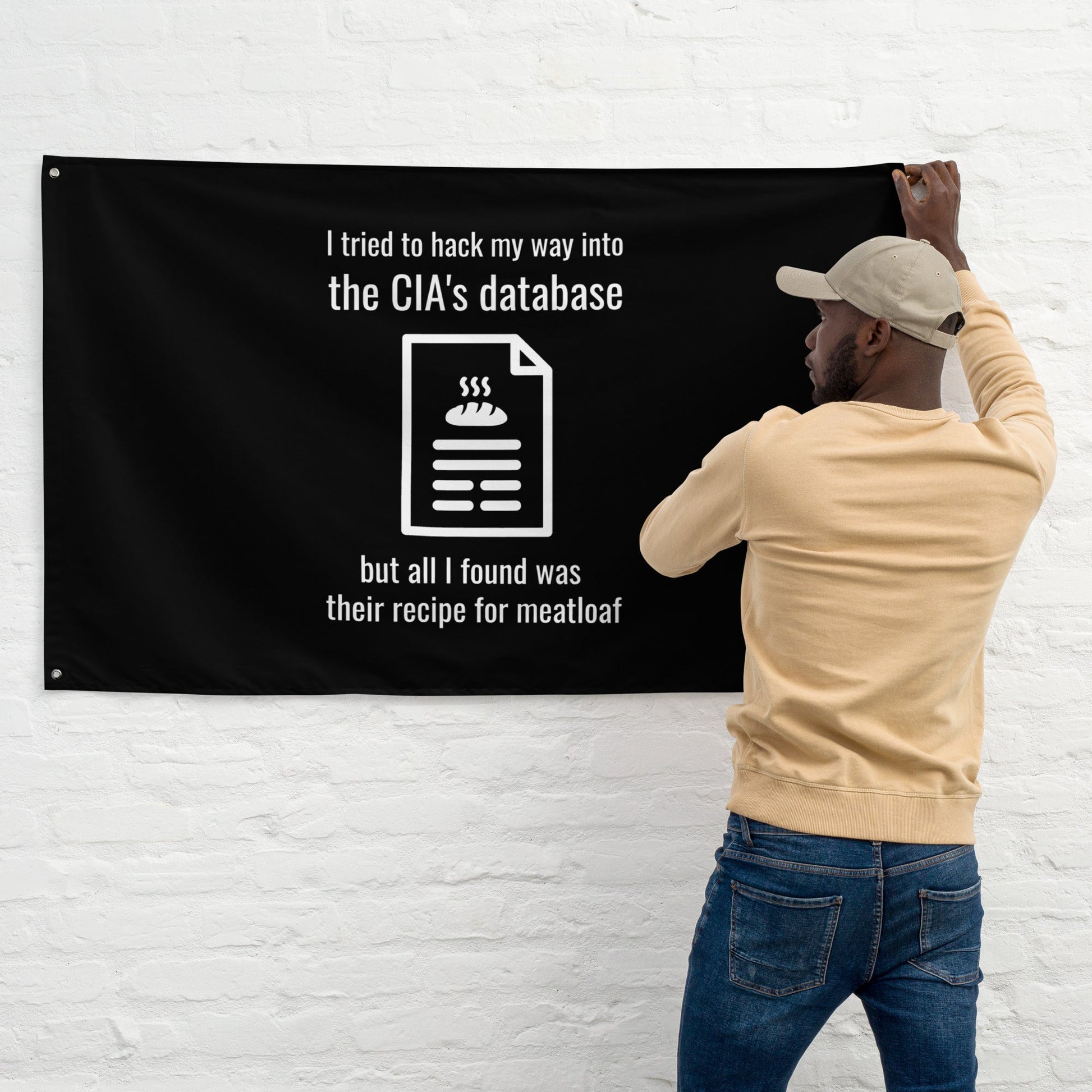 I tried to hack my way into the CIA's database - Flag by DarkByteGear