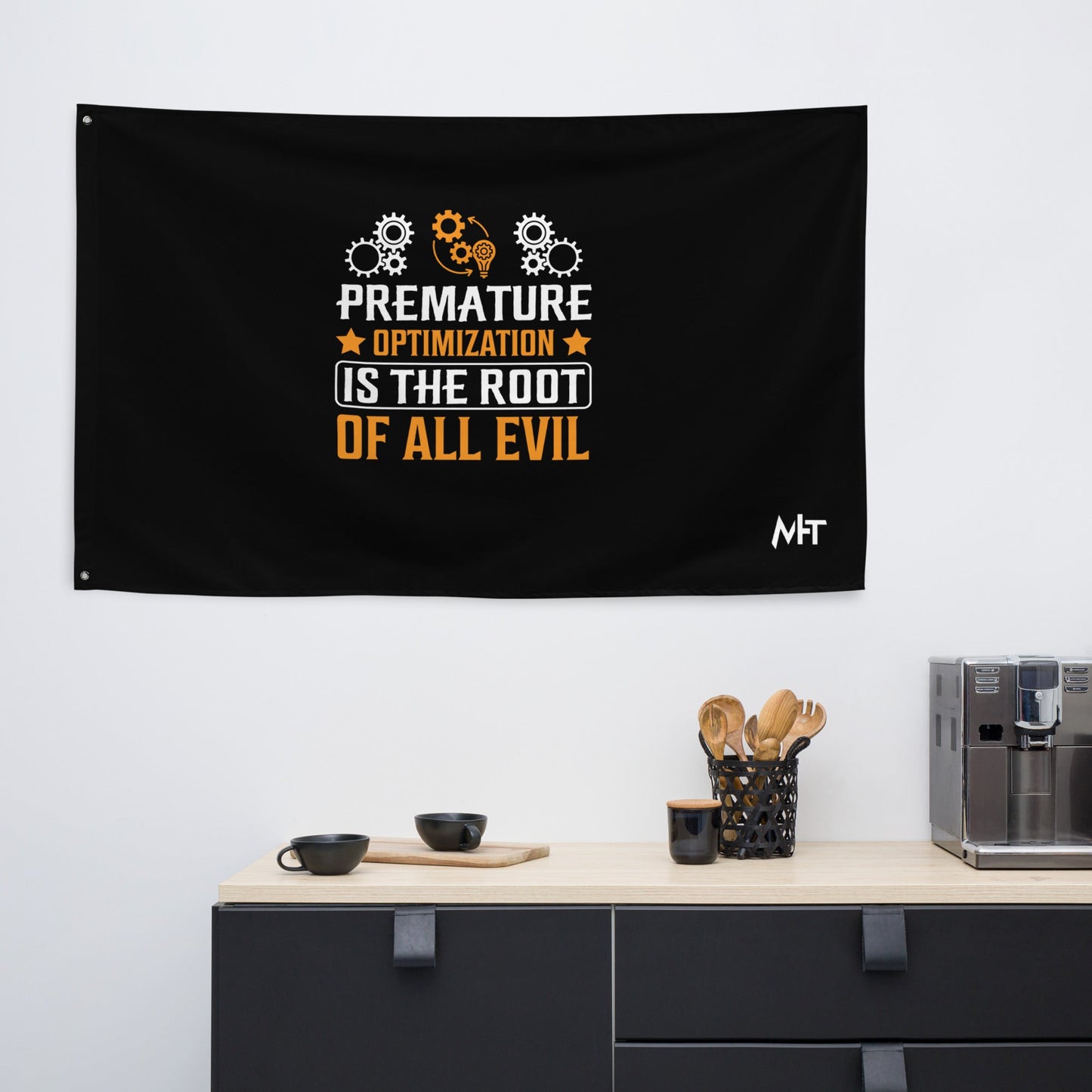 Premature Optimization is the Root of all Evil - Flag by DarkByteGear