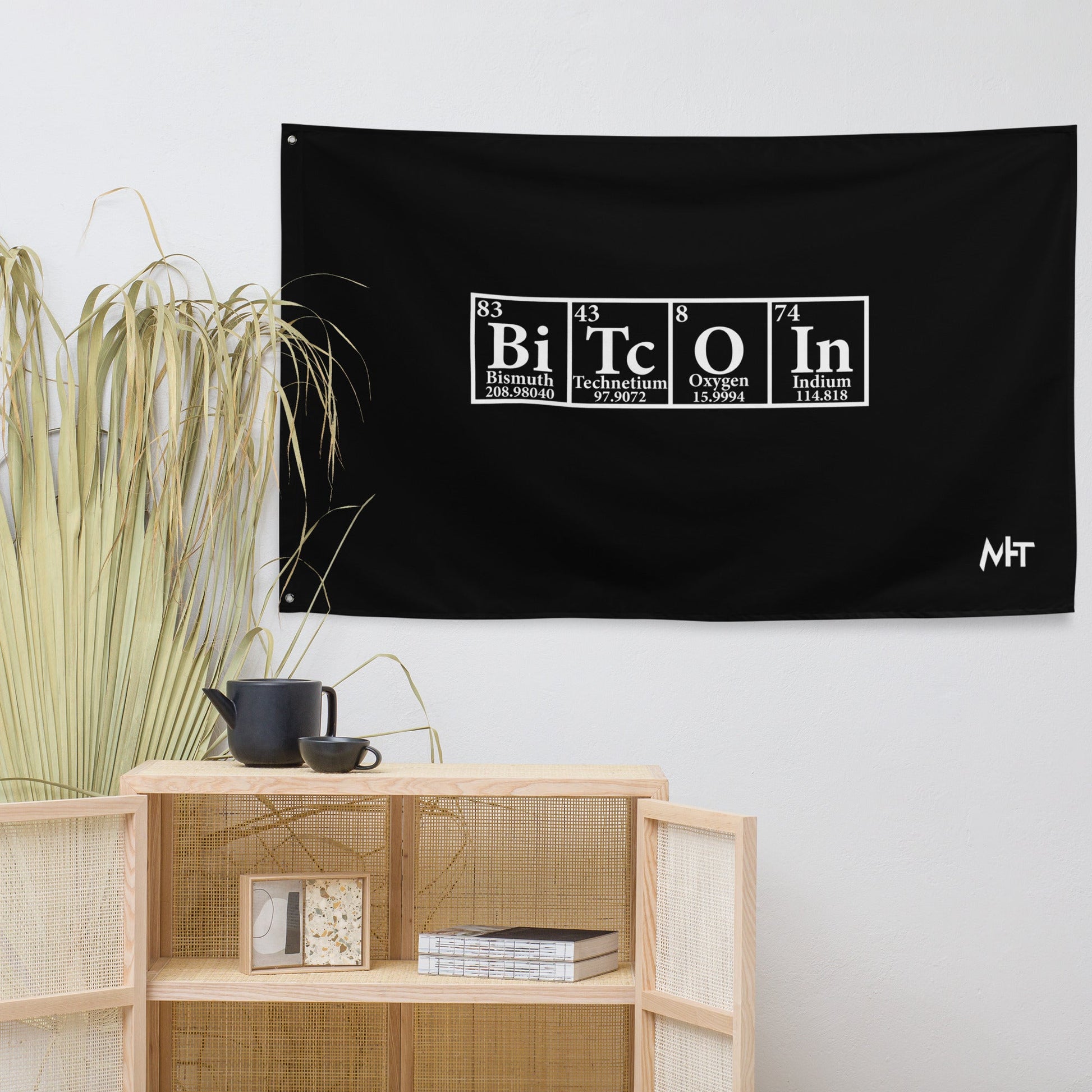 Bitcoin Periodic Table Flag by DarkByteGear