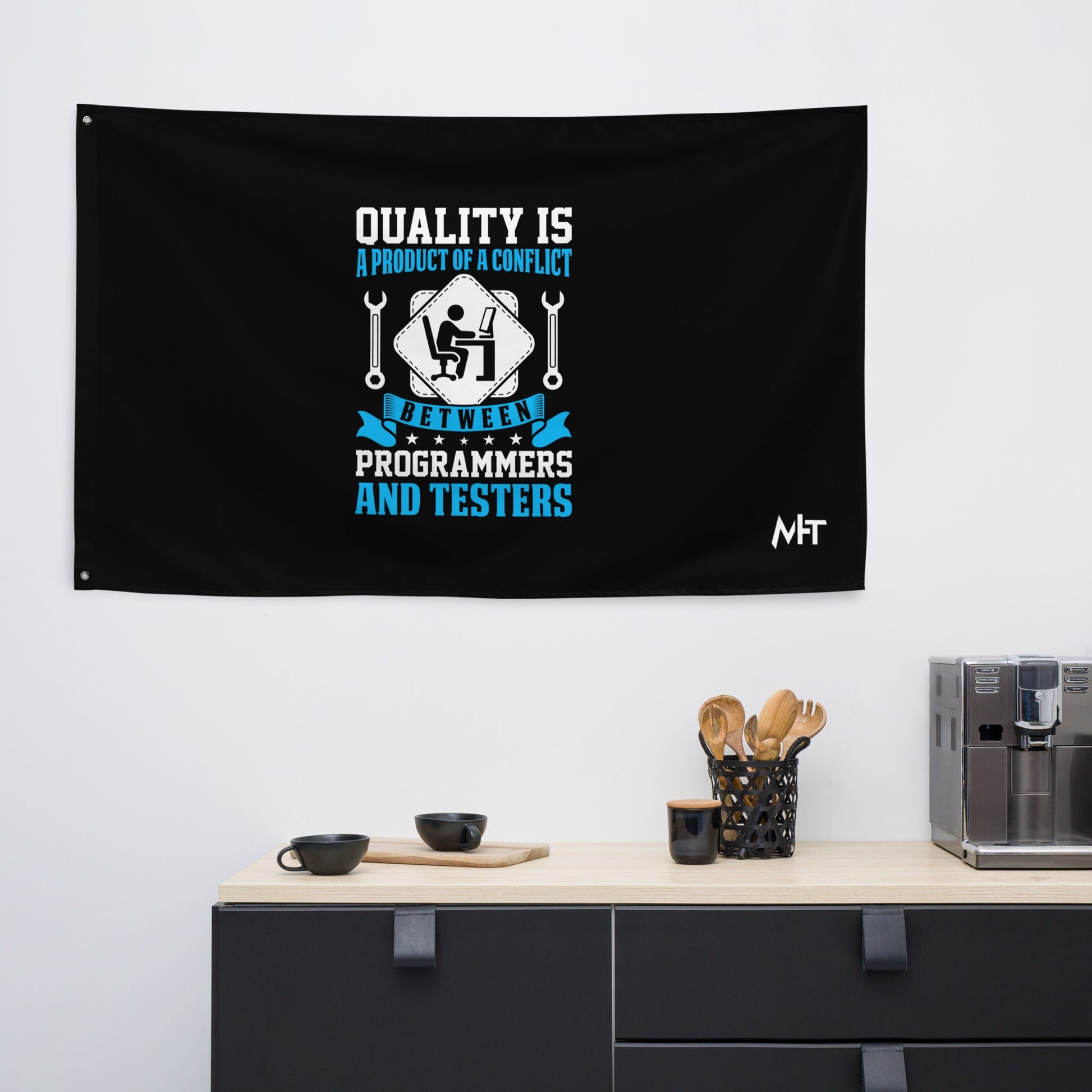 Quality is a Product of a conflict -Flag by DarkByteGear