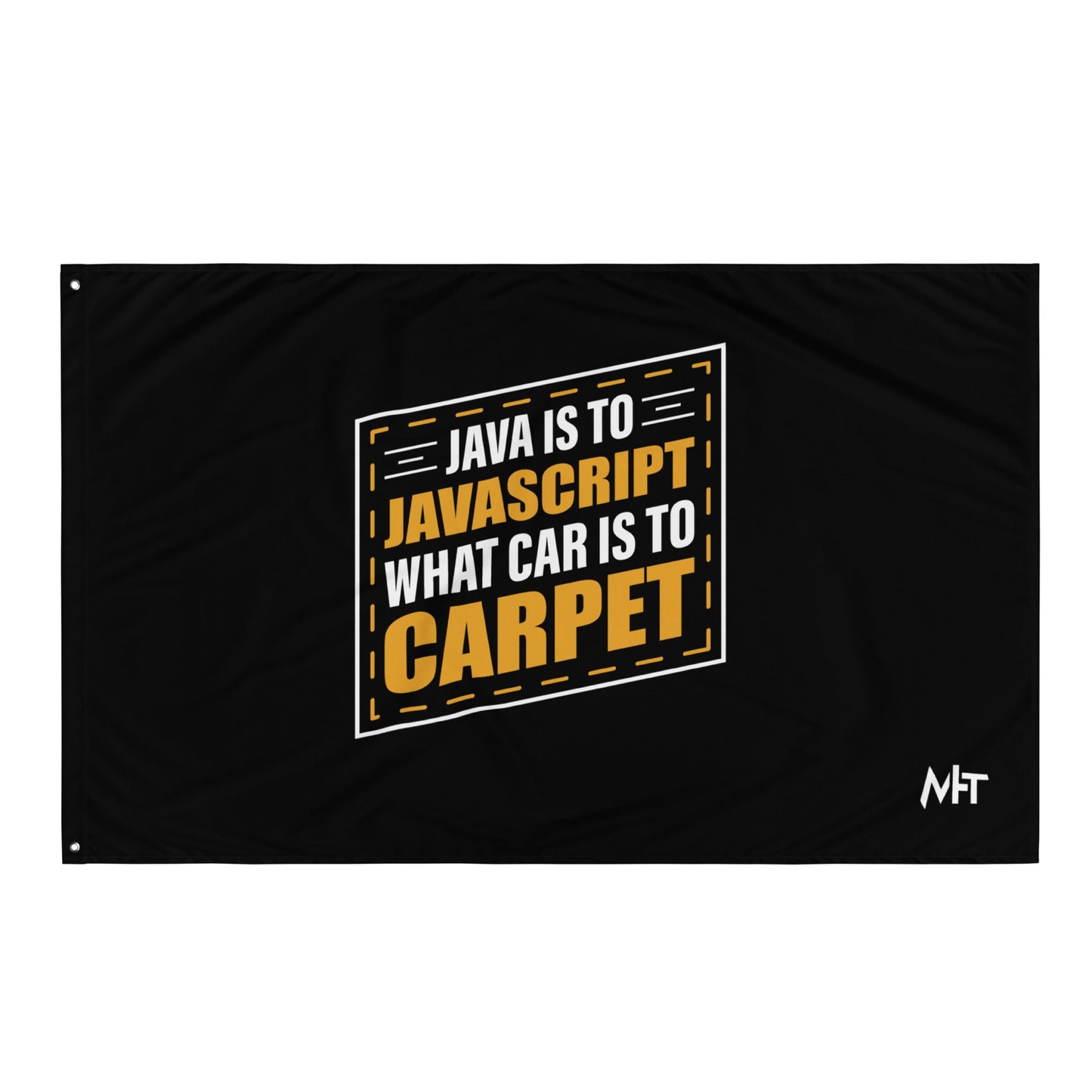 Java is to JavaScript - Flag by DarkByteGear