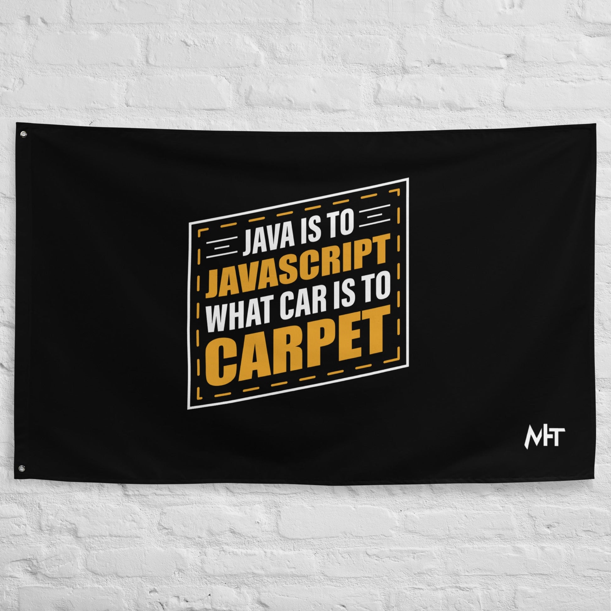 Java is to JavaScript - Flag by DarkByteGear