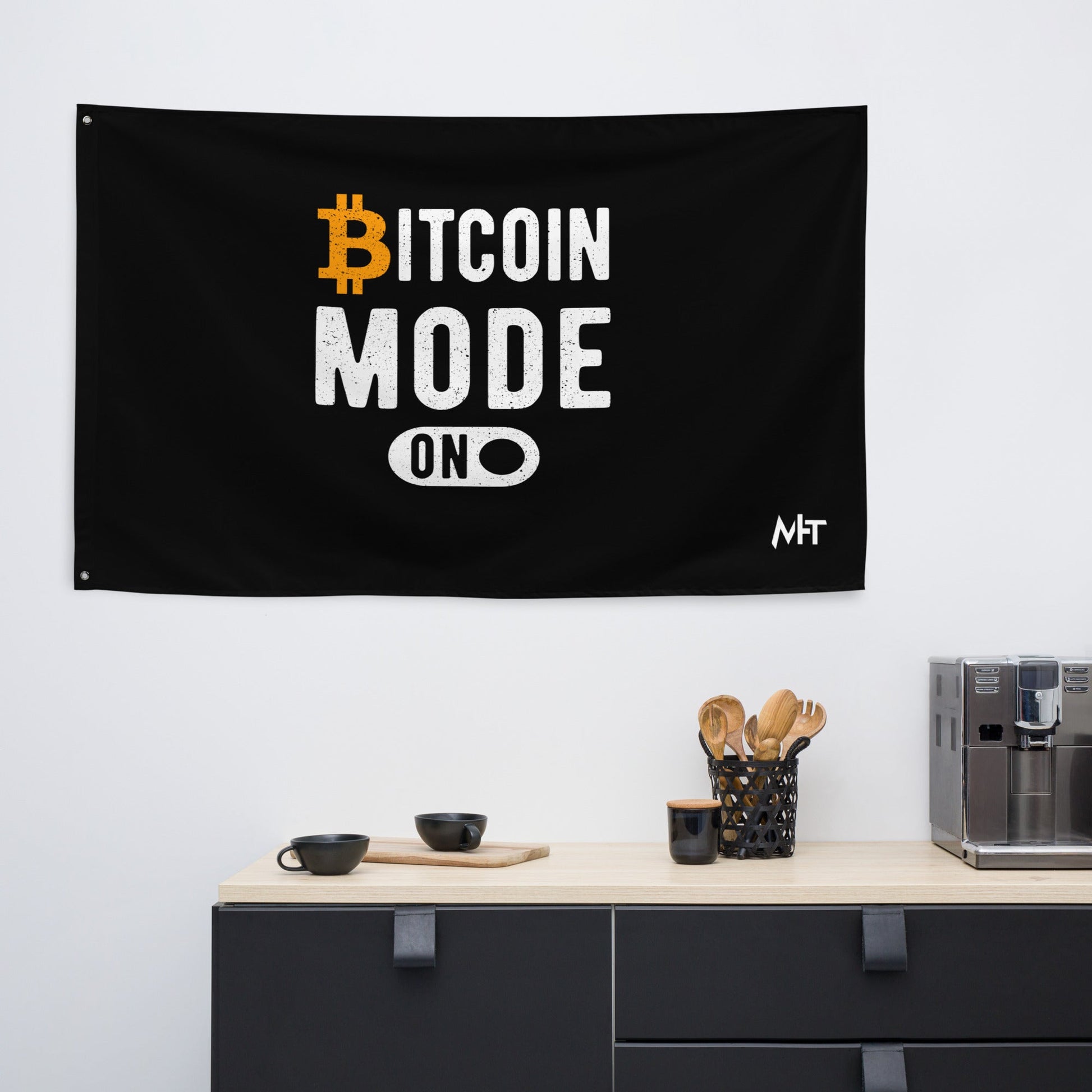 Bitcoin Mode is On Flag by DarkByteGear