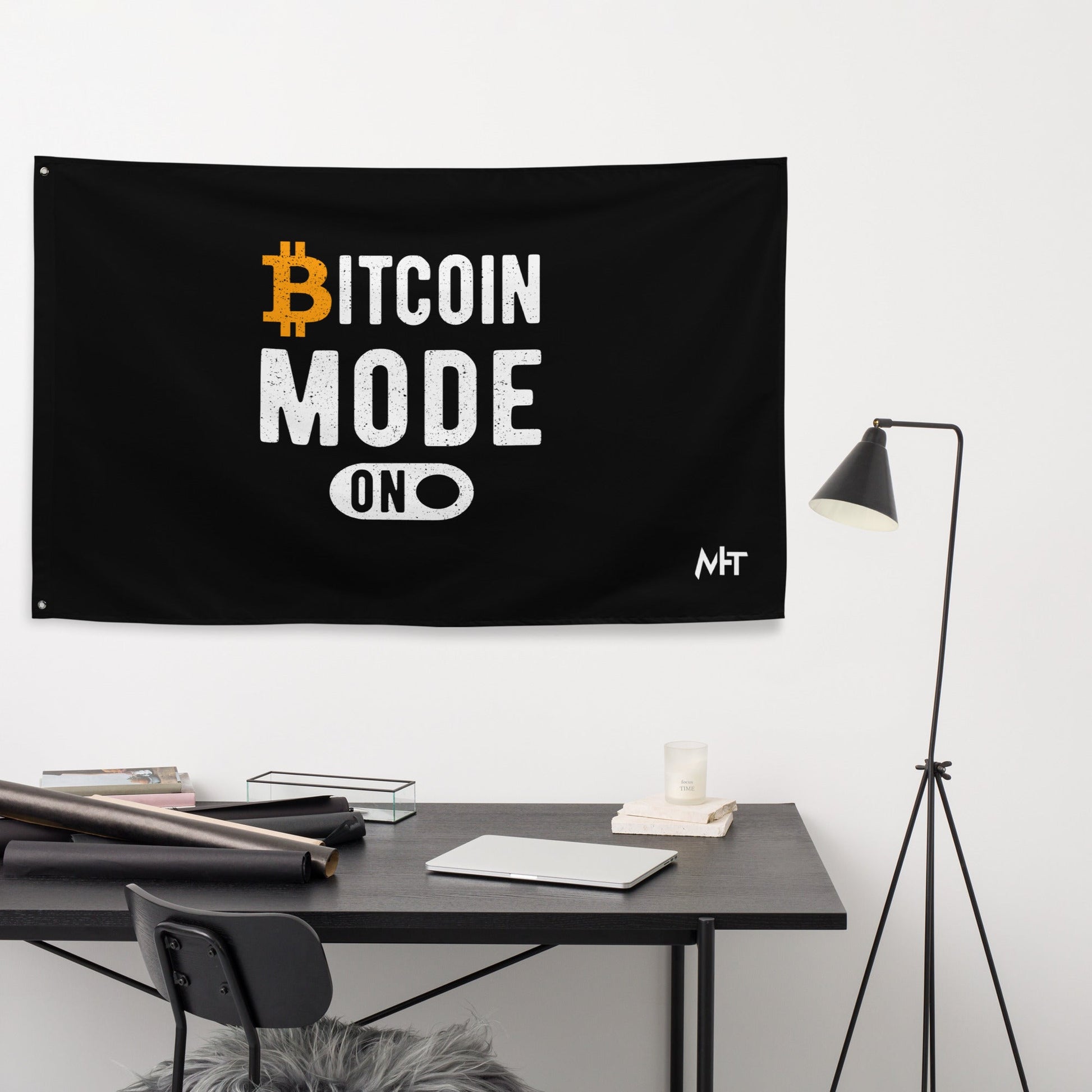 Bitcoin Mode is On Flag by DarkByteGear