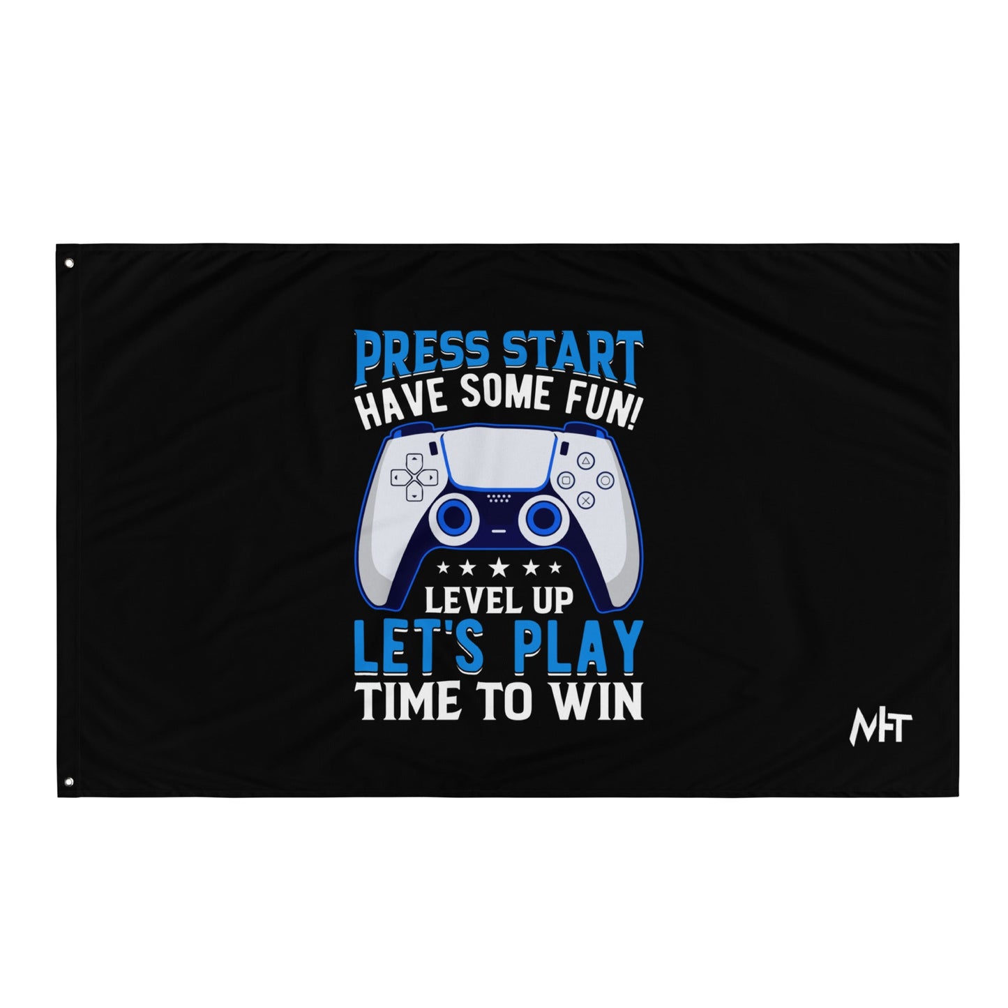 Press Start and Have Some Fun - Flag by DarkByteGear