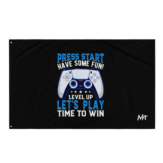 Press Start and Have Some Fun - Flag by DarkByteGear