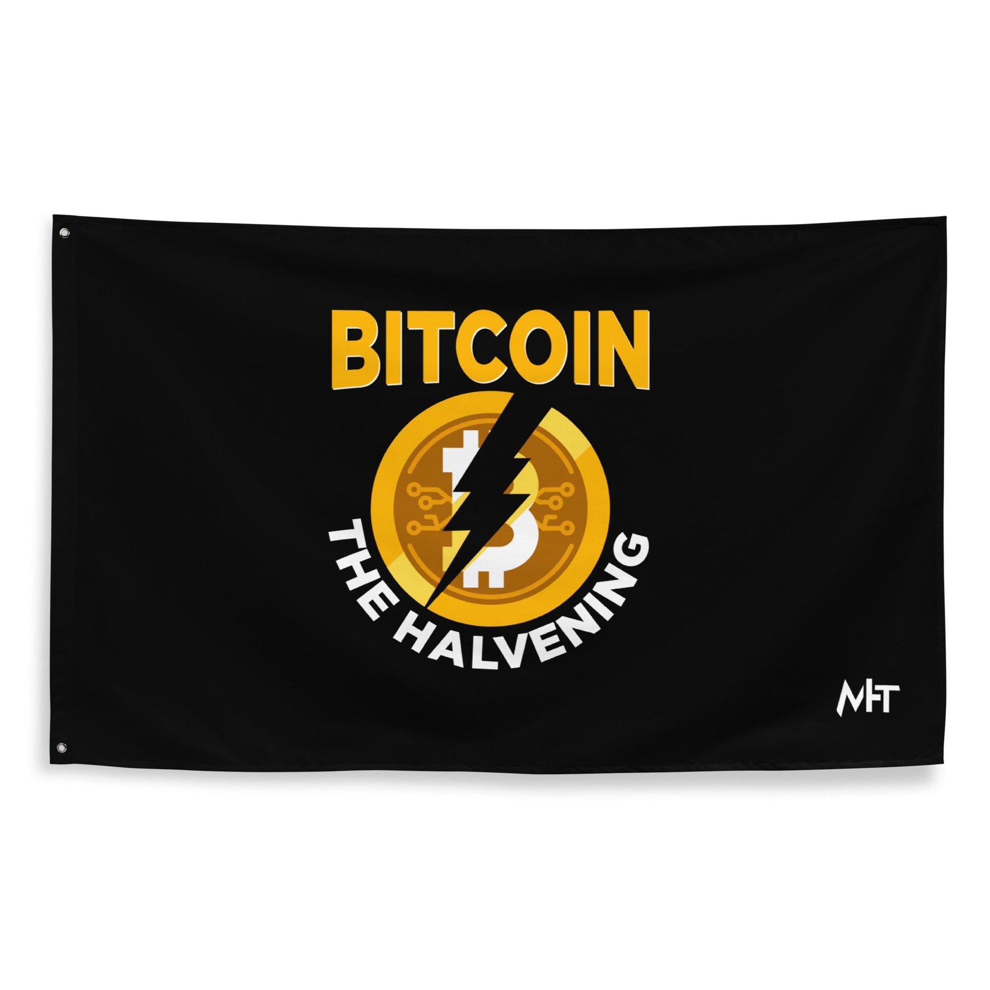 Bitcoin the Halvening - Flag by DarkByteGear