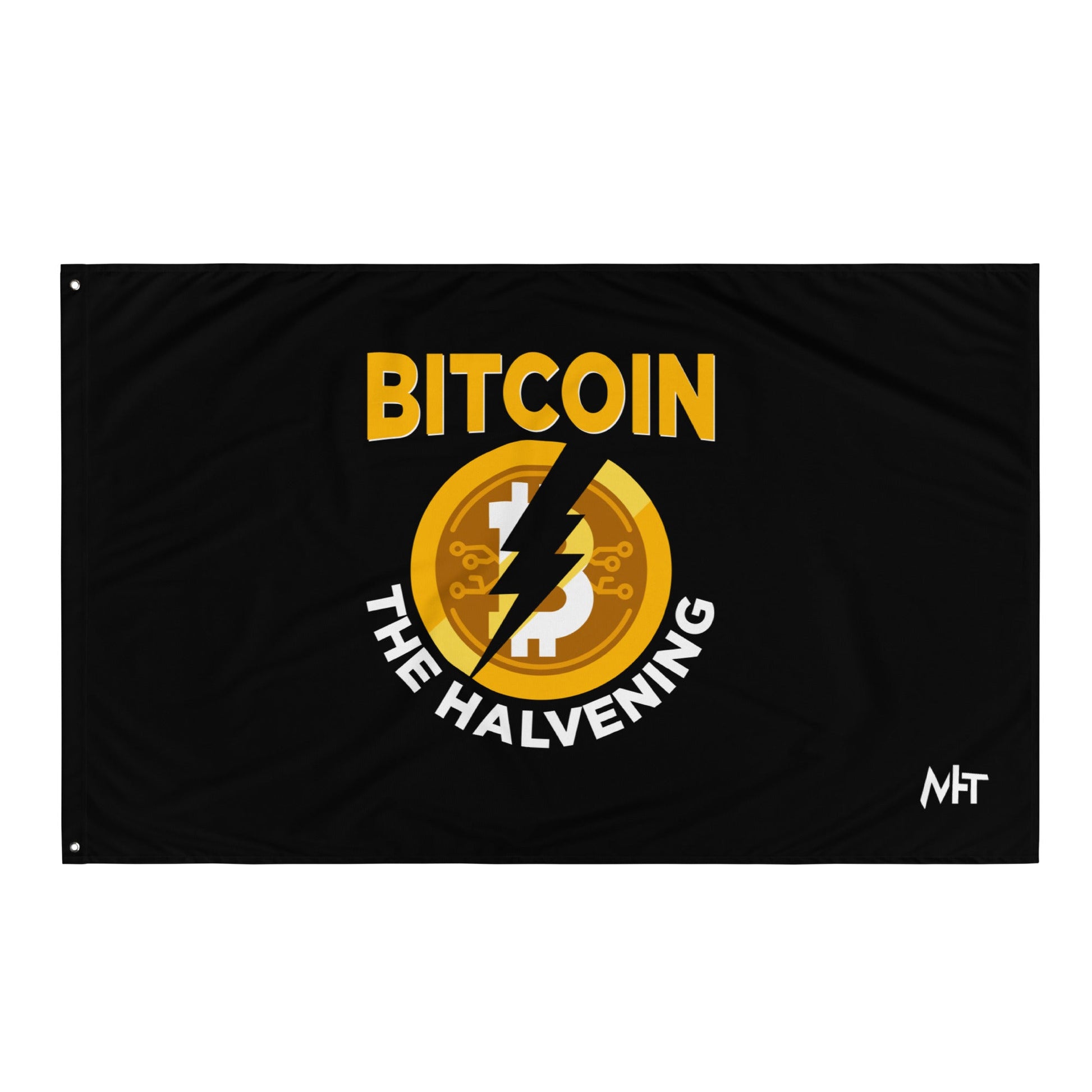 Bitcoin the Halvening - Flag by DarkByteGear