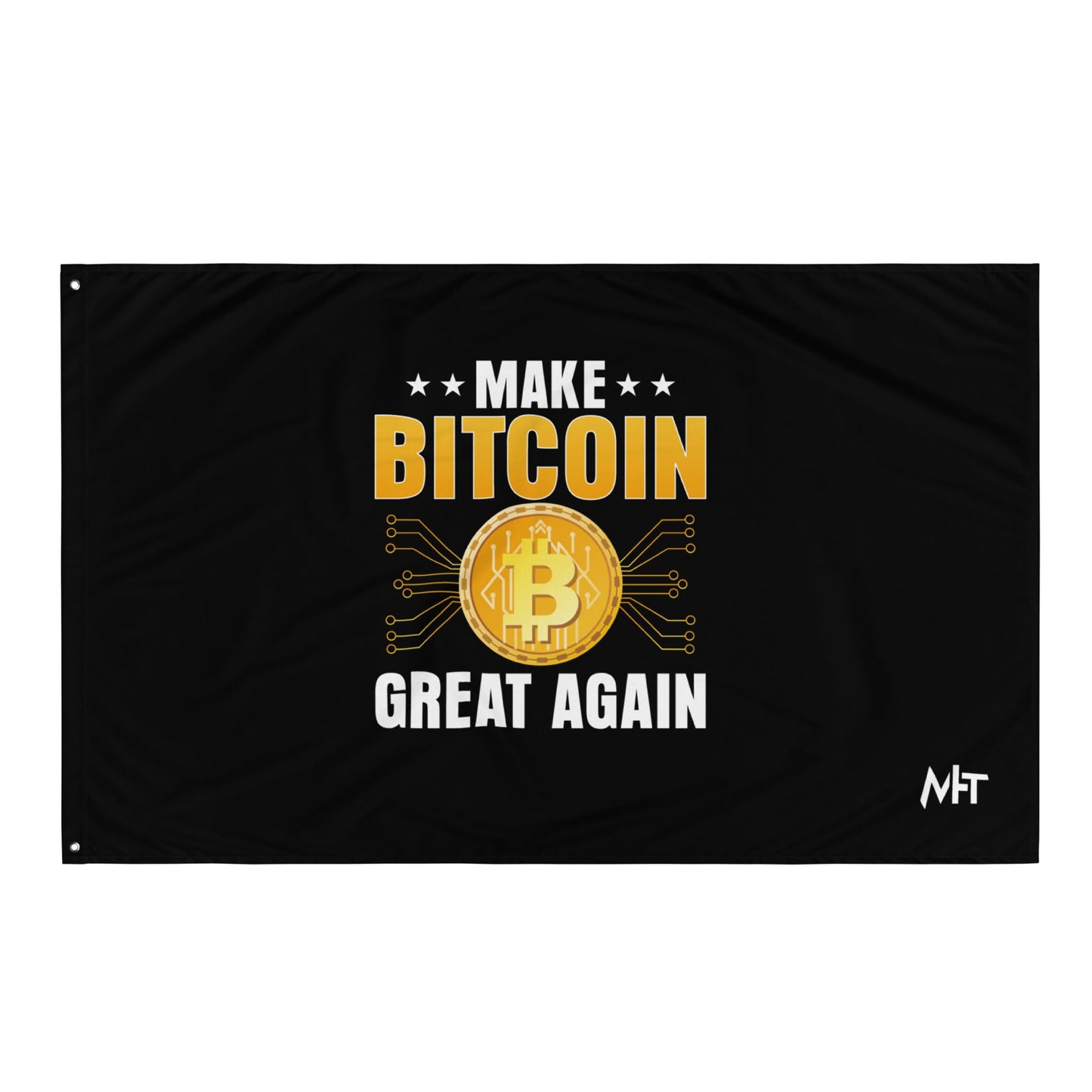 Make Bitcoin Great again Flag by DarkByteGear
