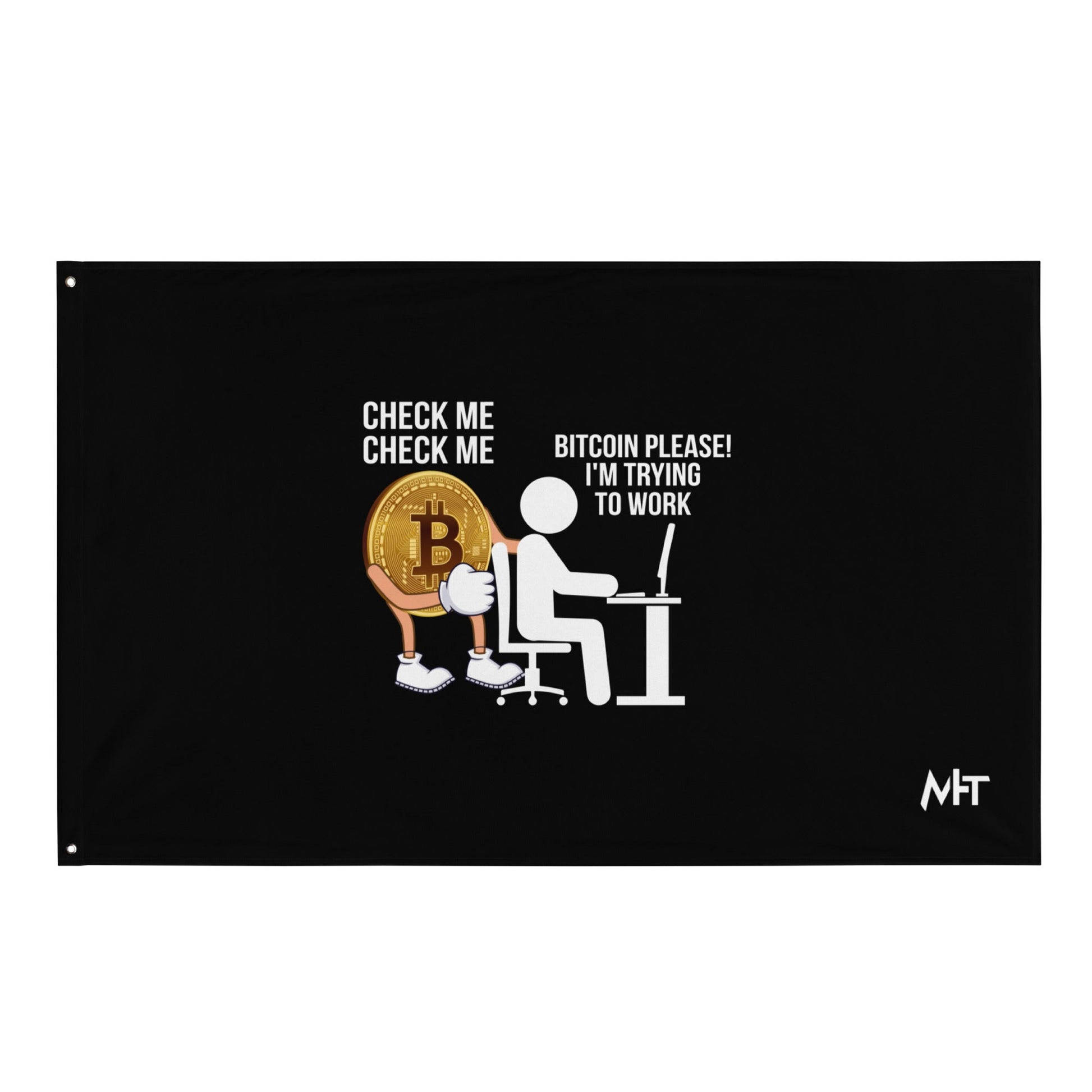 Bitcoin, Please! I am trying to work Flag by DarkByteGear