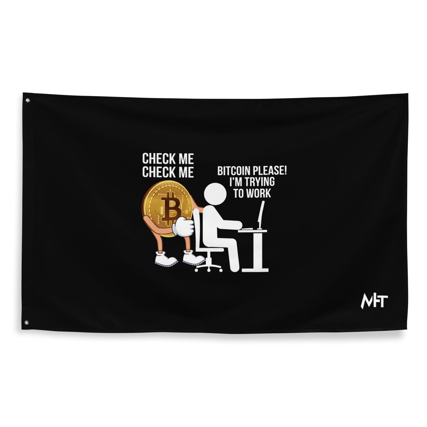 Bitcoin, Please! I am trying to work Flag by DarkByteGear