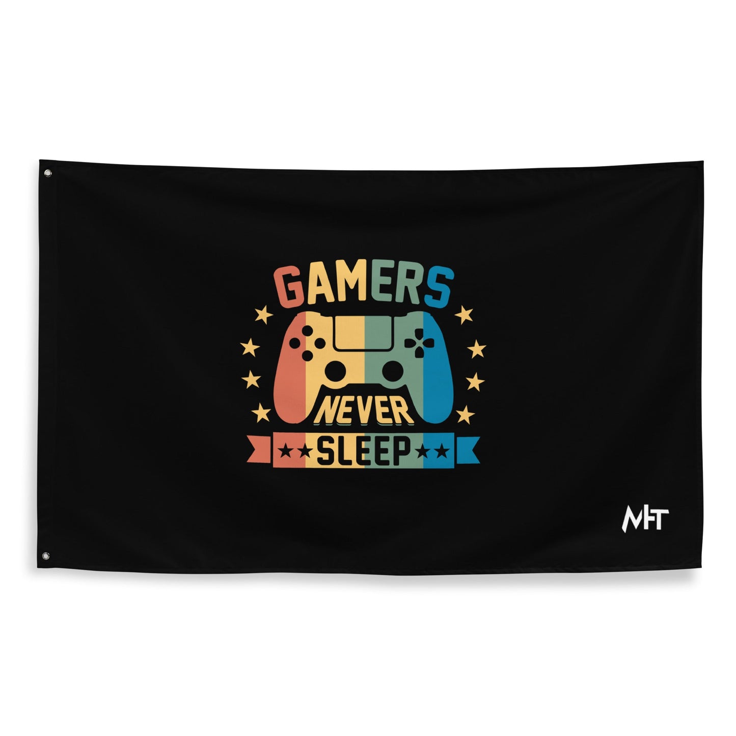 Gamers never sleep - Flag by DarkByteGear