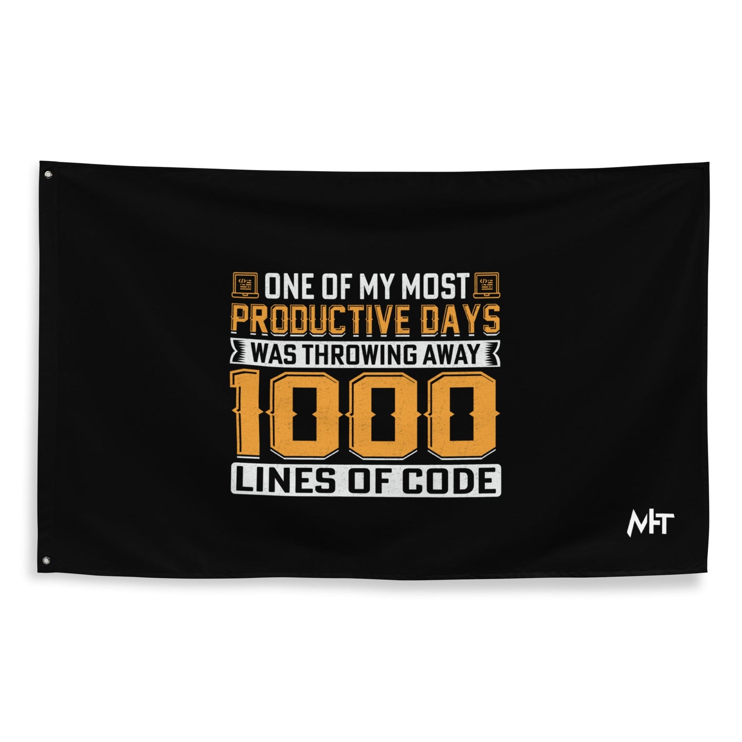 One of My Most Productive Days was throwing away 1000 lines of Code Flag by DarkByteGear