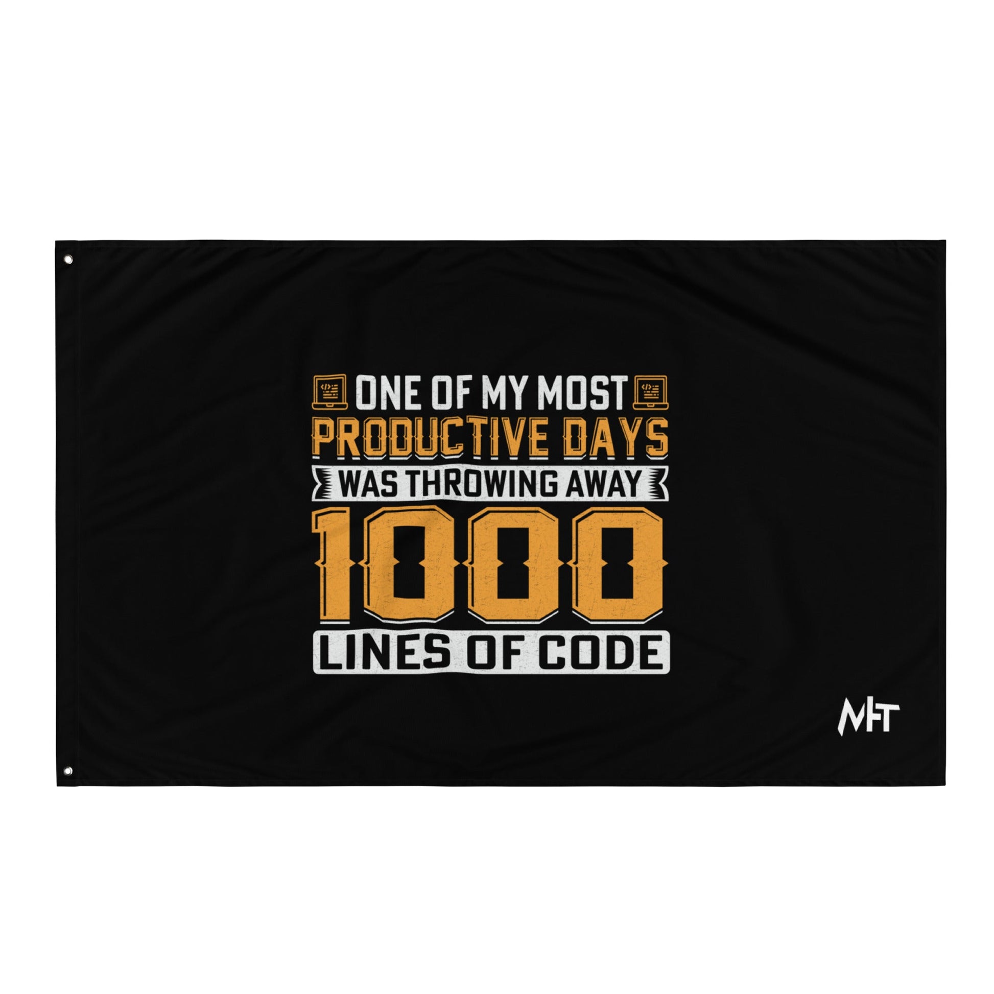 One of My Most Productive Days was throwing away 1000 lines of Code Flag by DarkByteGear
