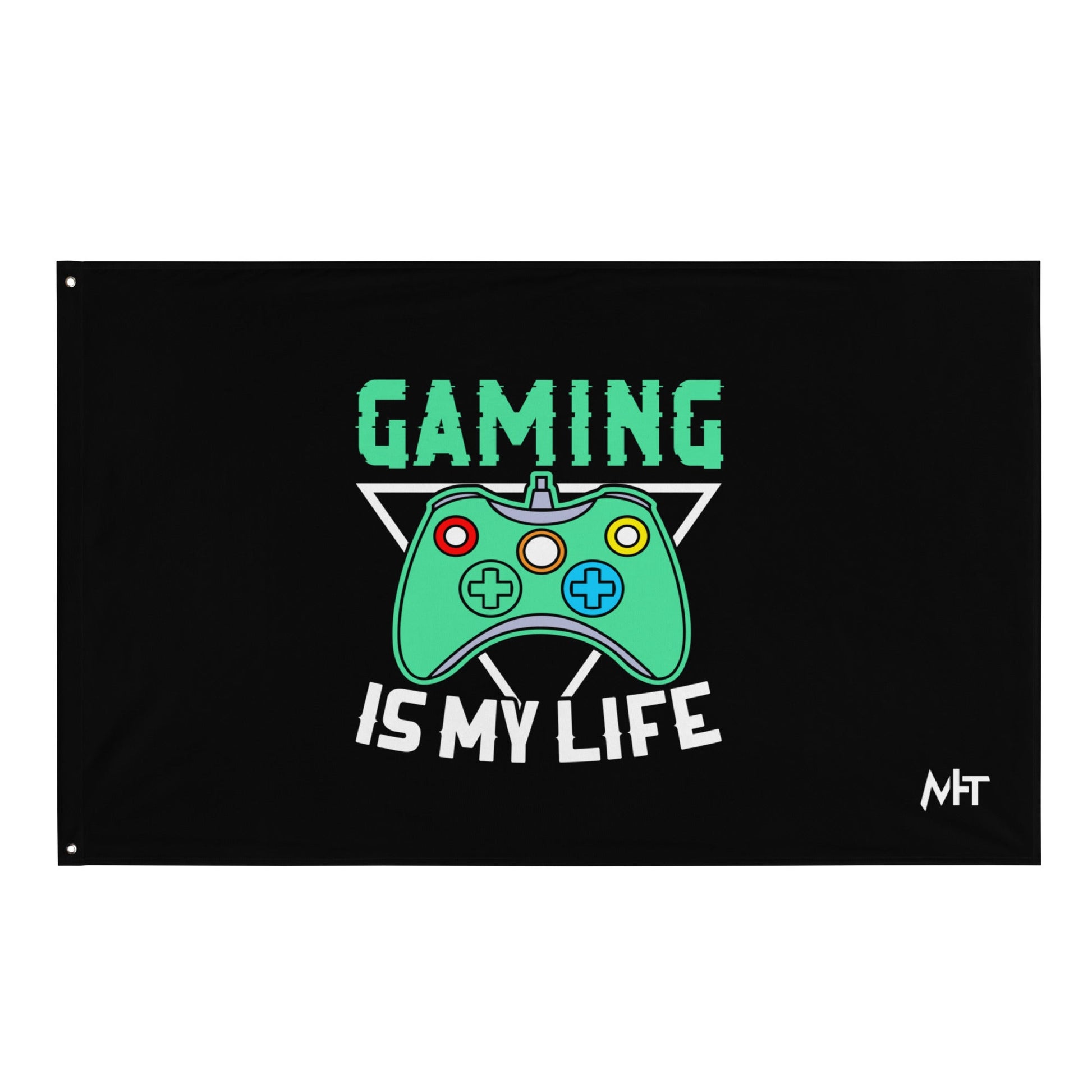 Gaming Is My Life - Flag by DarkByteGear